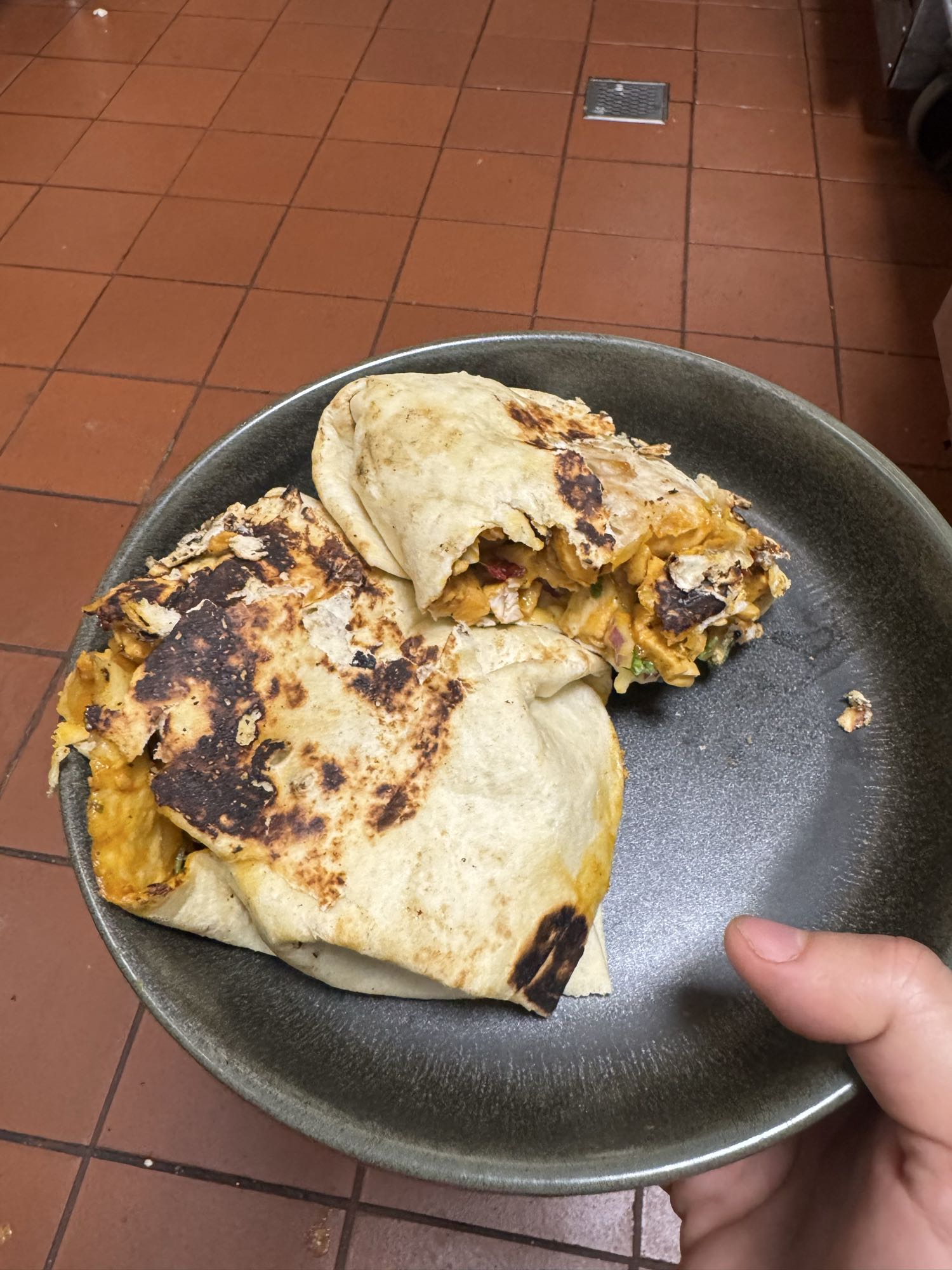 Burrito de pollo y verduras