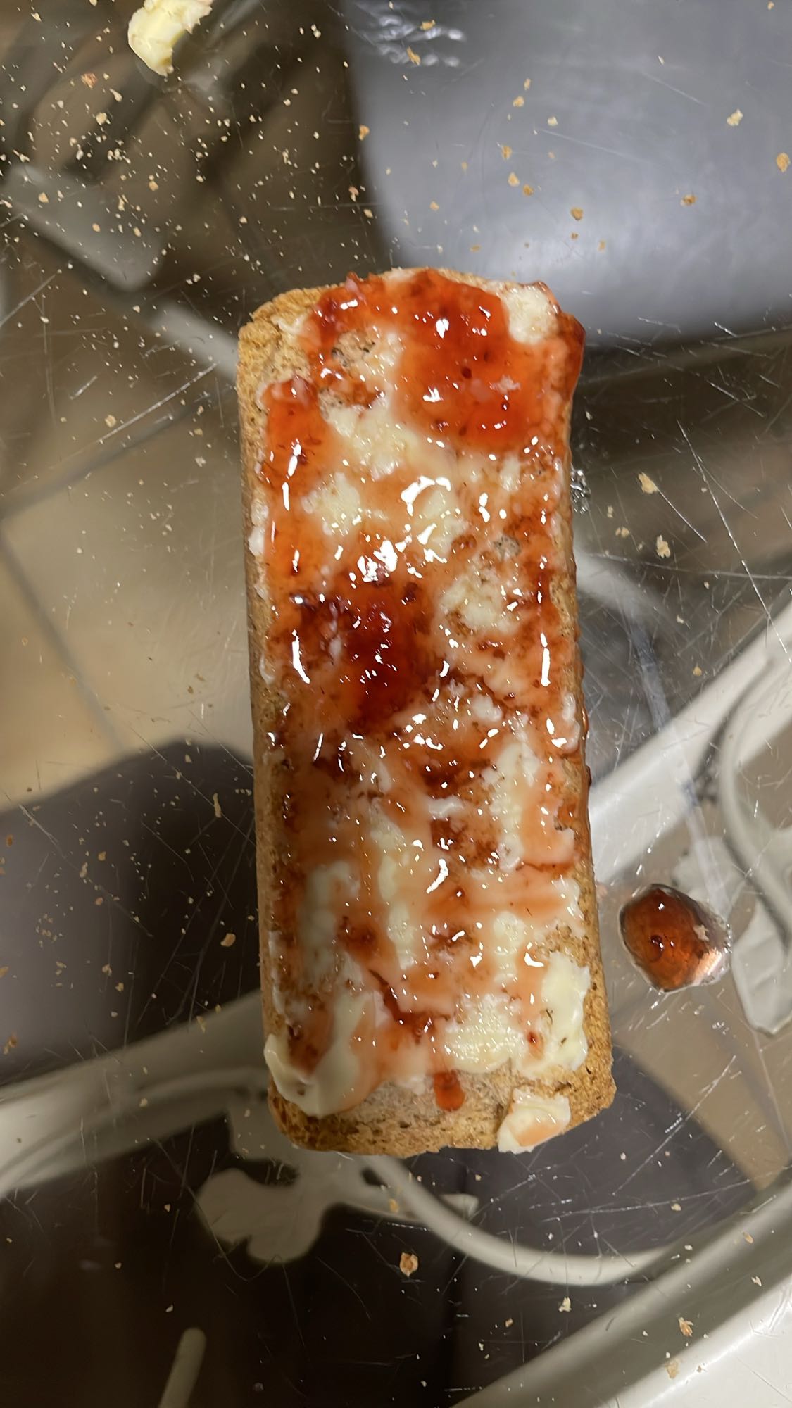 Tartine confiture beurre