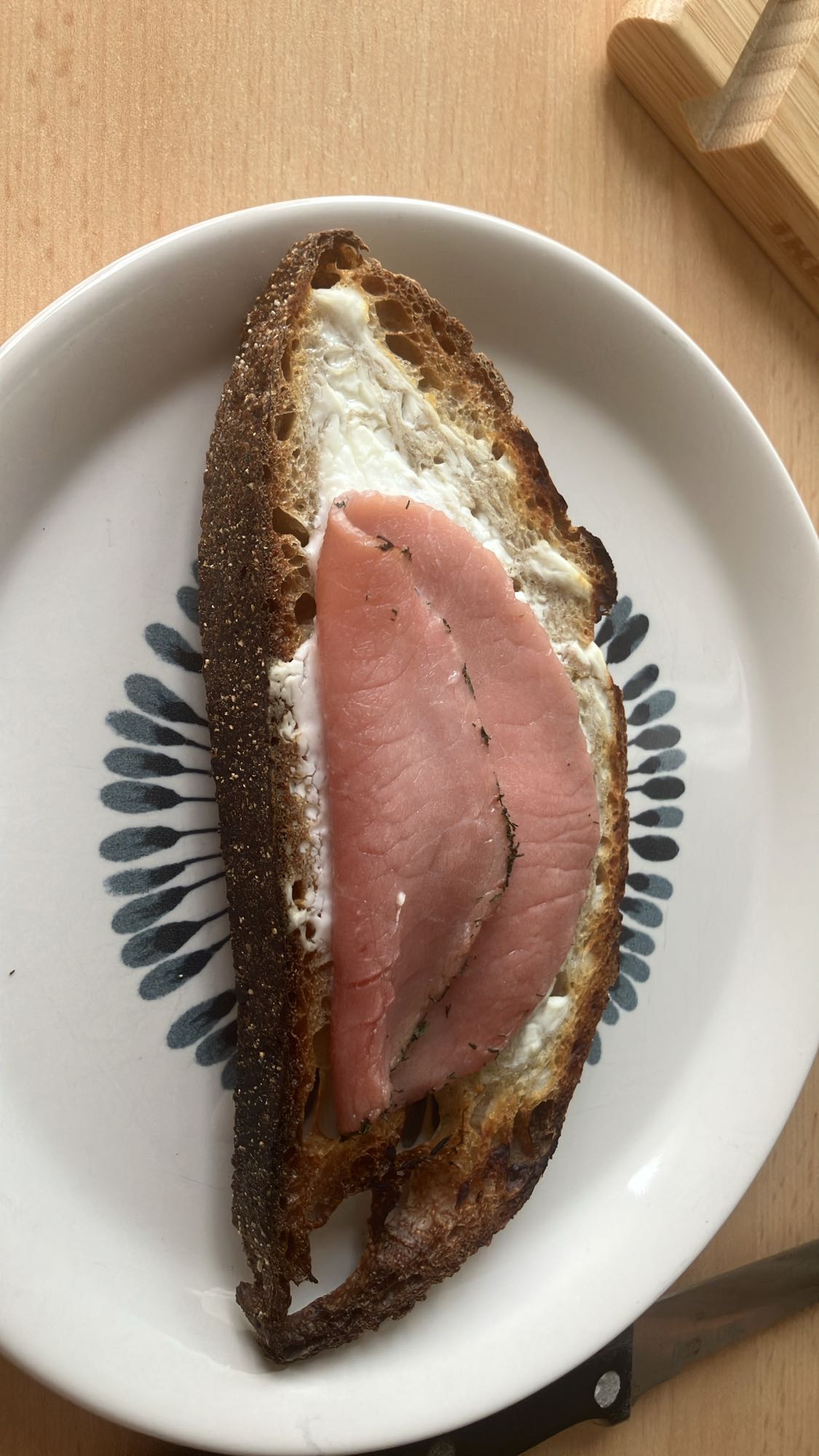 Torrada com salmão