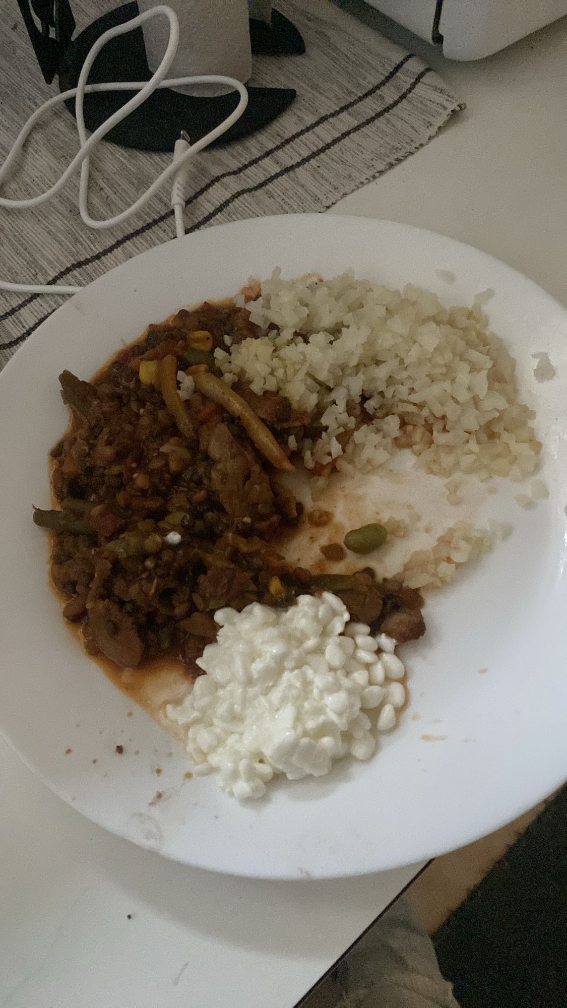 Grönsaksgryta med keso