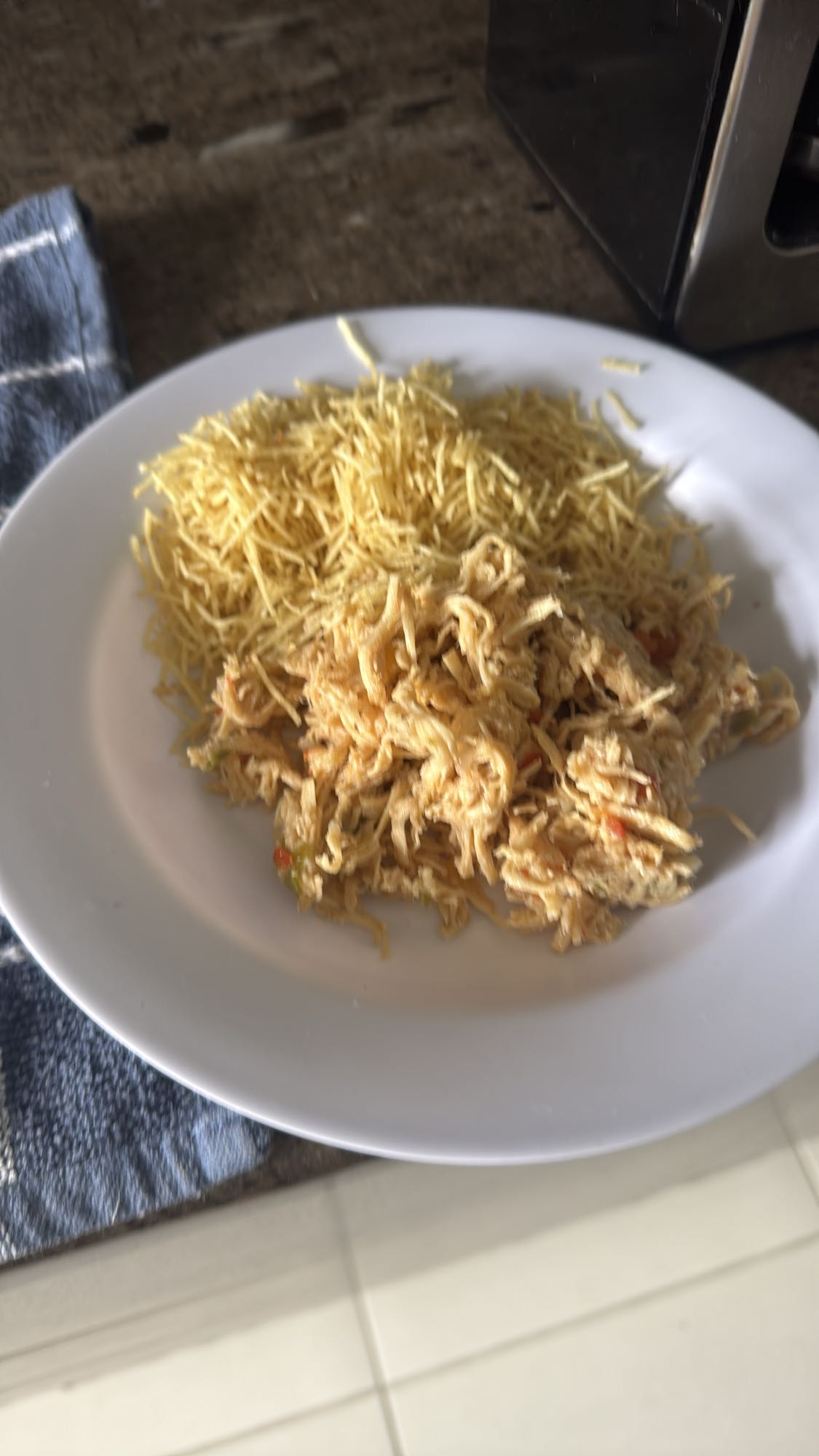 Frango com batata palha