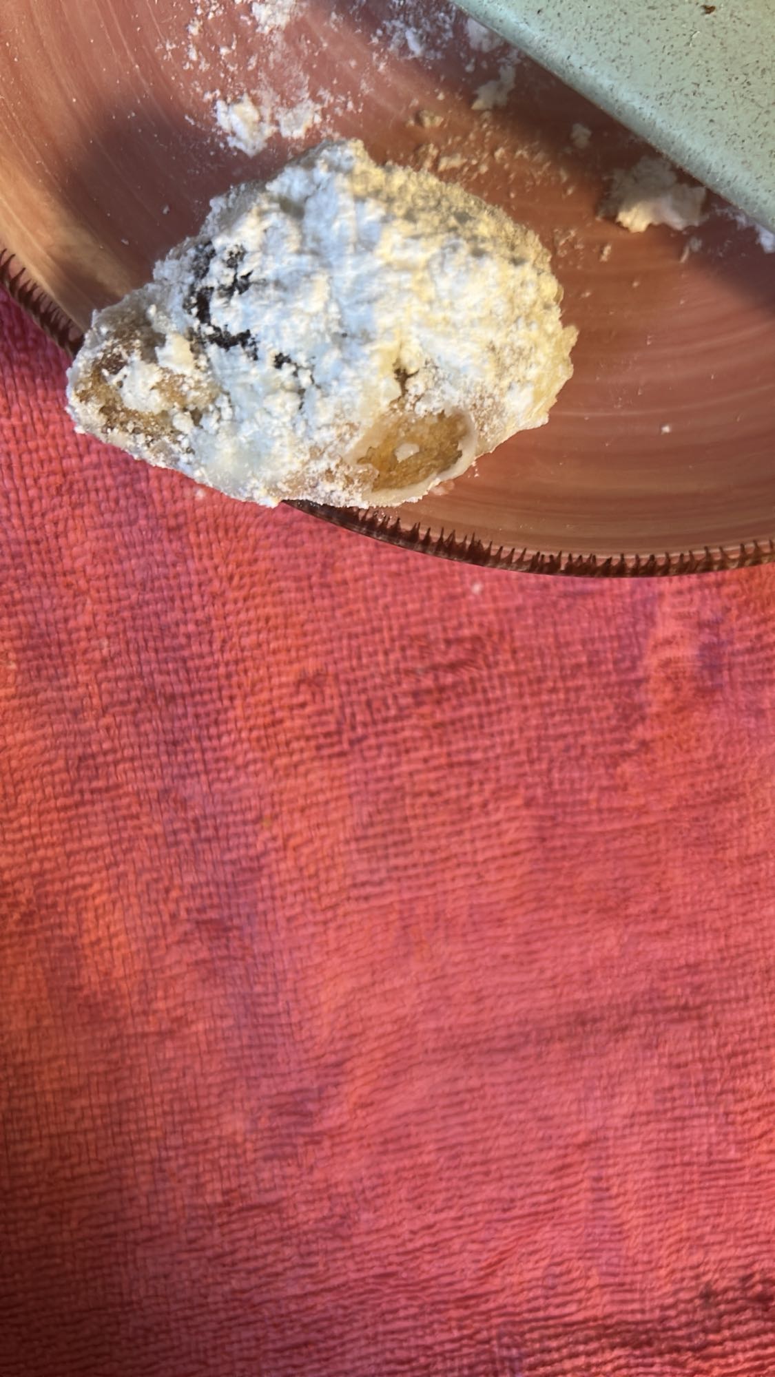 galleta con azúcar glas