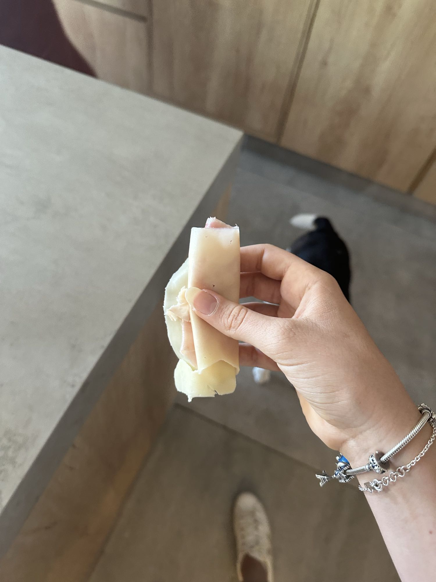 Rollito de jamón y queso