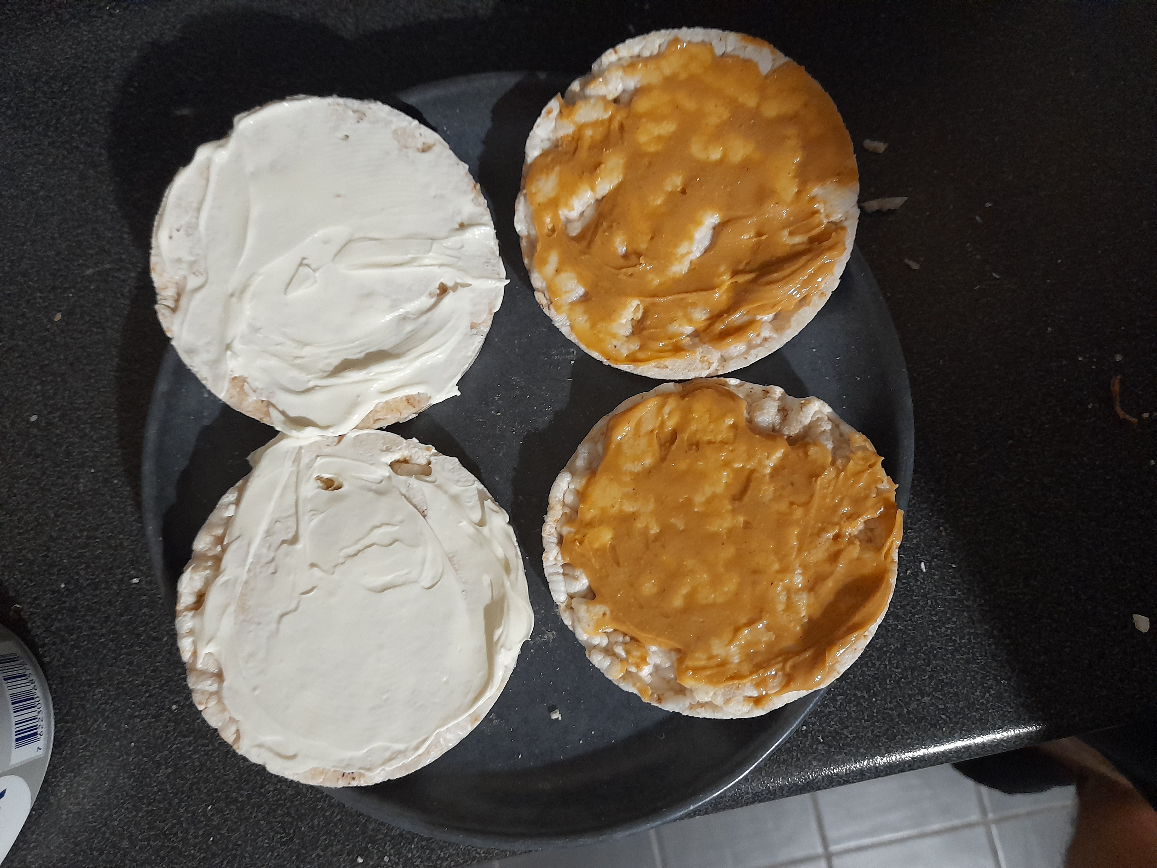 Galettes riz tartinées
