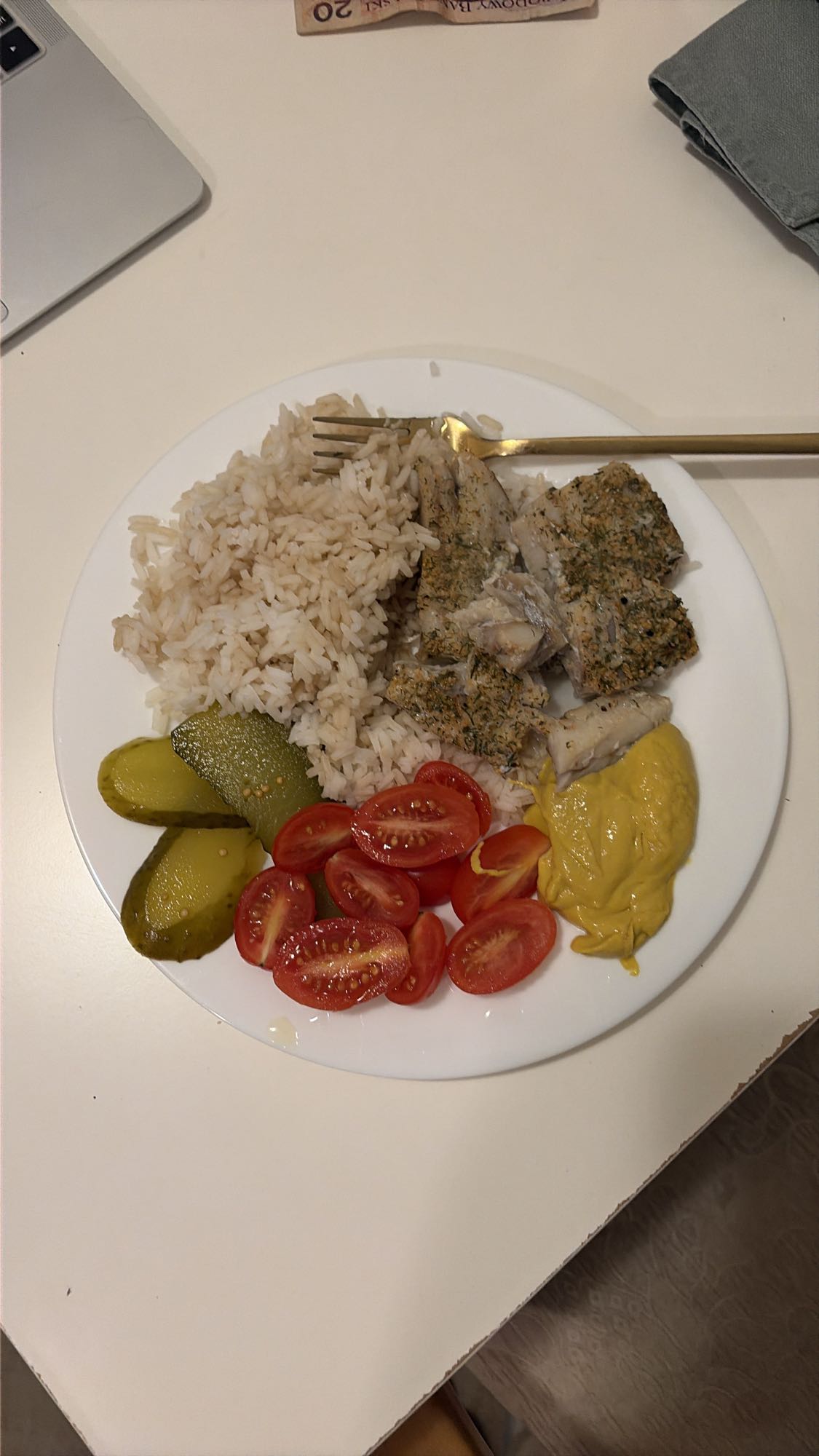 Рыба с рисом и овощами