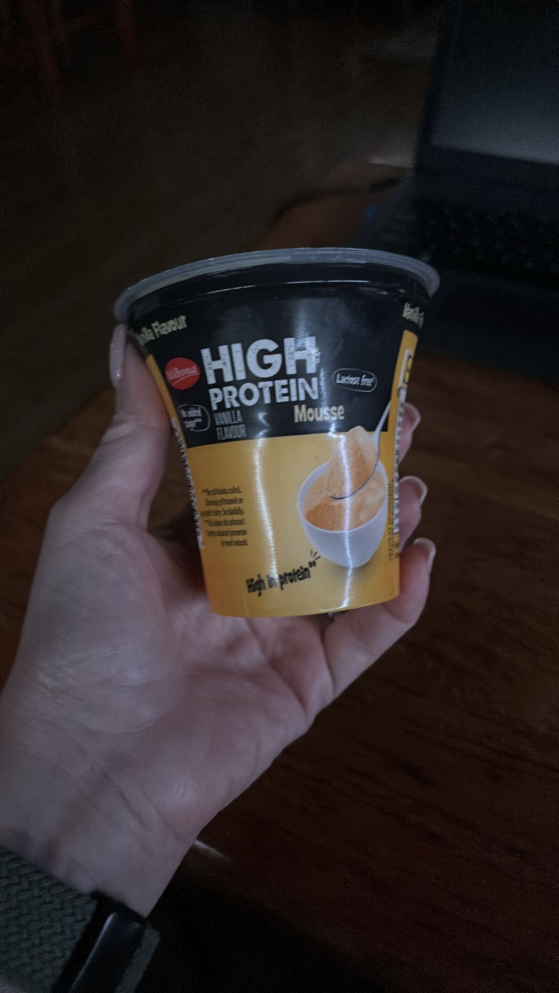 Vaníliás fehérje mousse