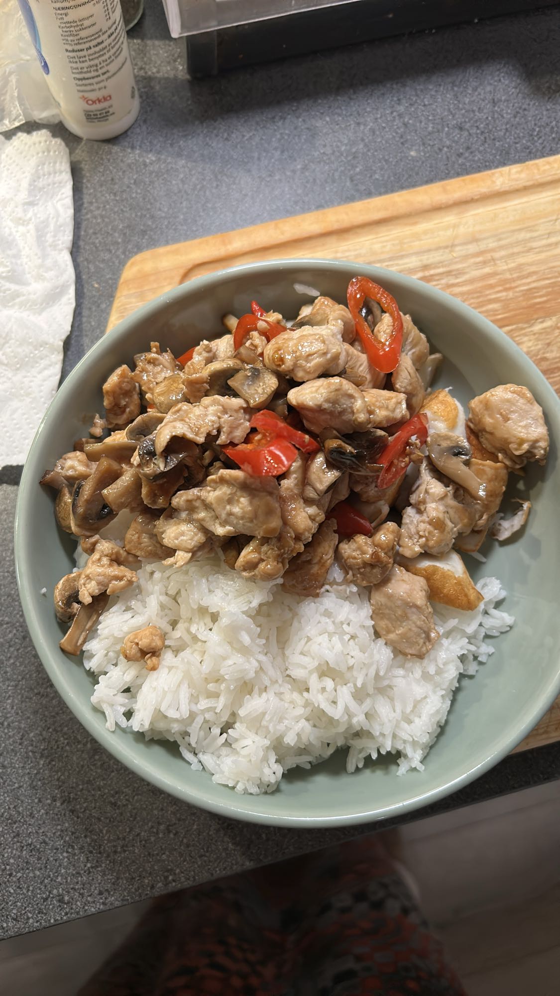 Kylling med ris og grønnsaker