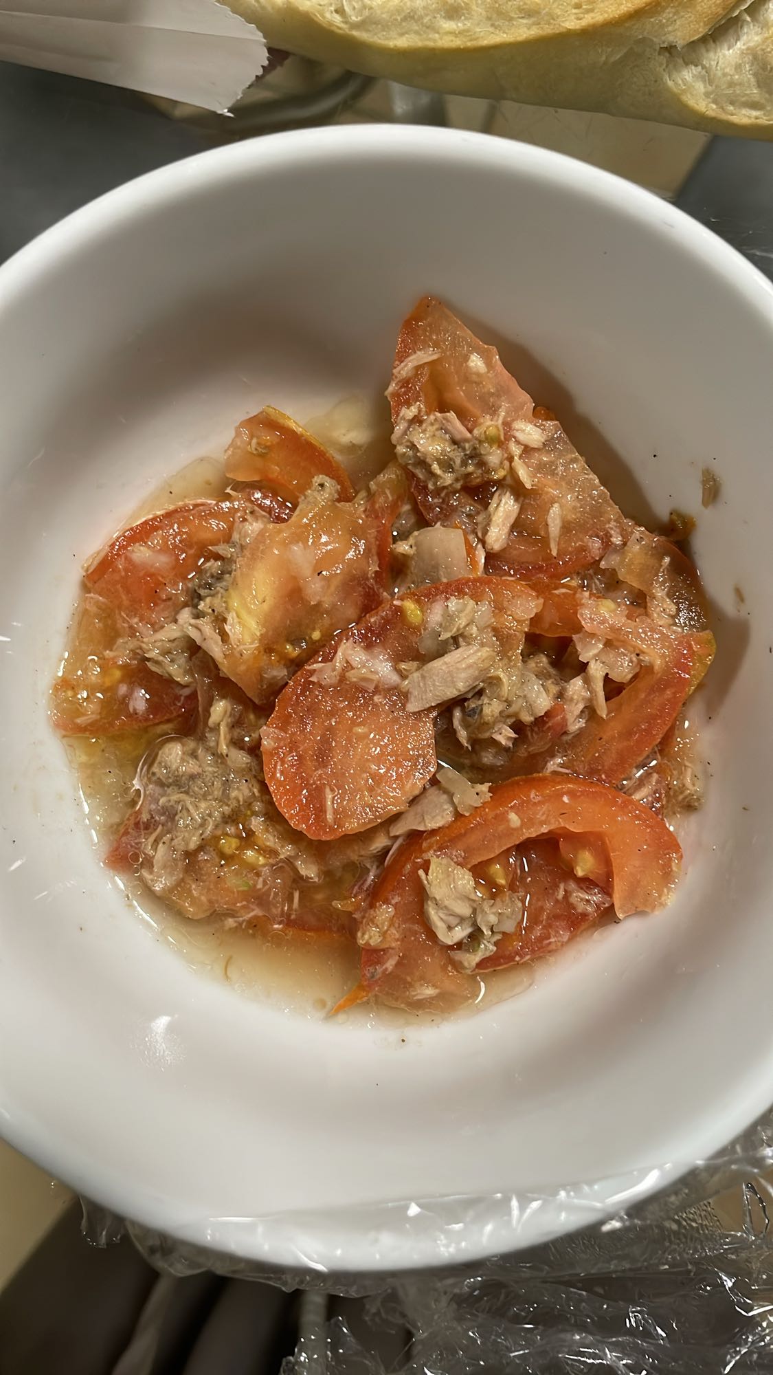 Salade de thon et tomate