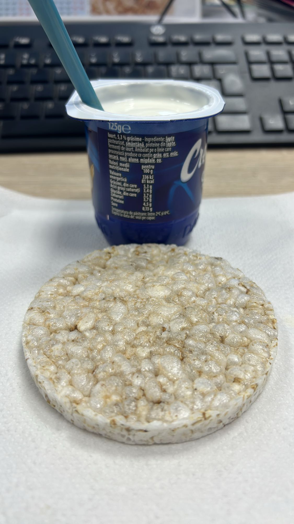 Iaurt cu orez expandat