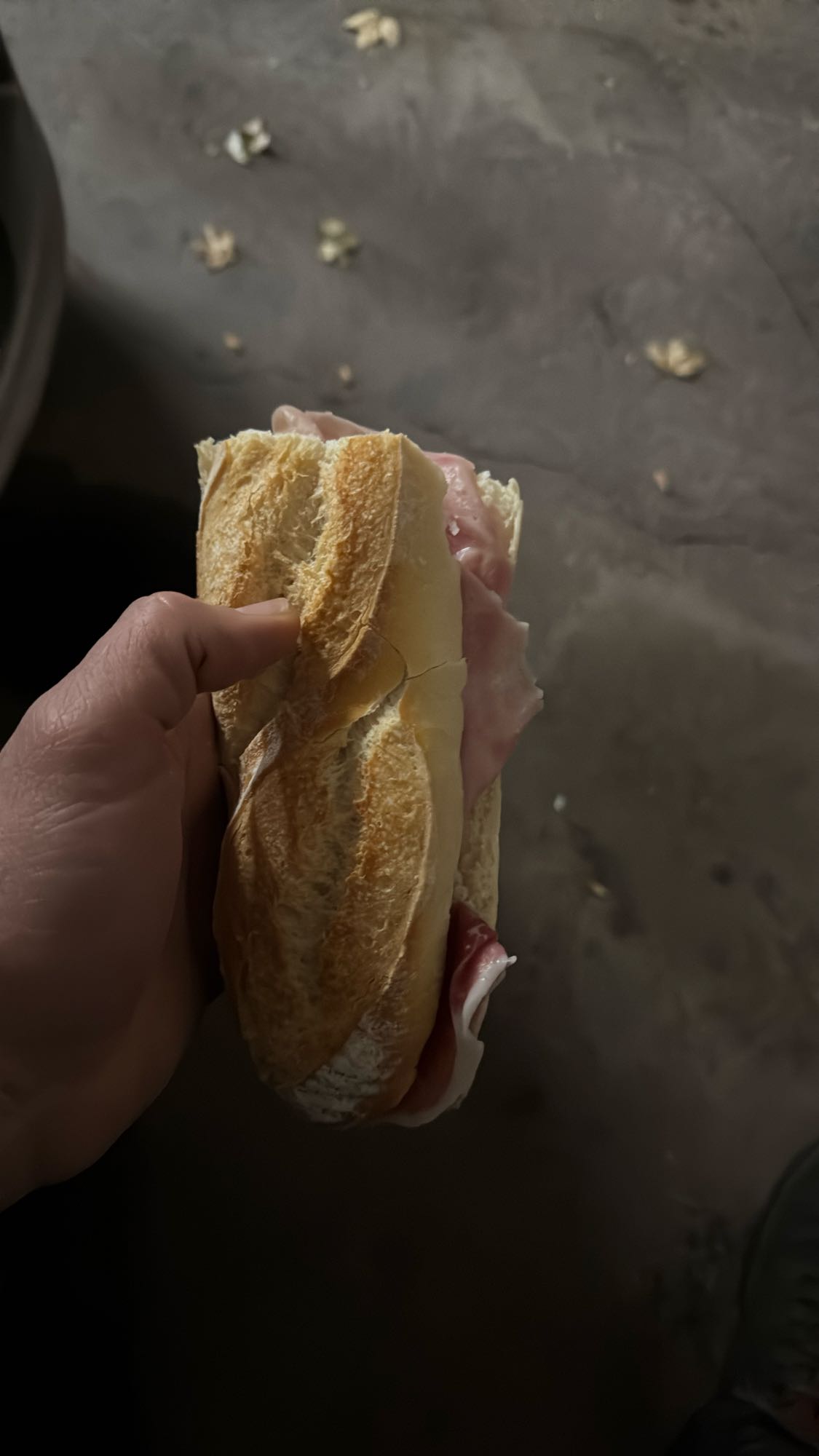 bocadillo de jamón de pavo