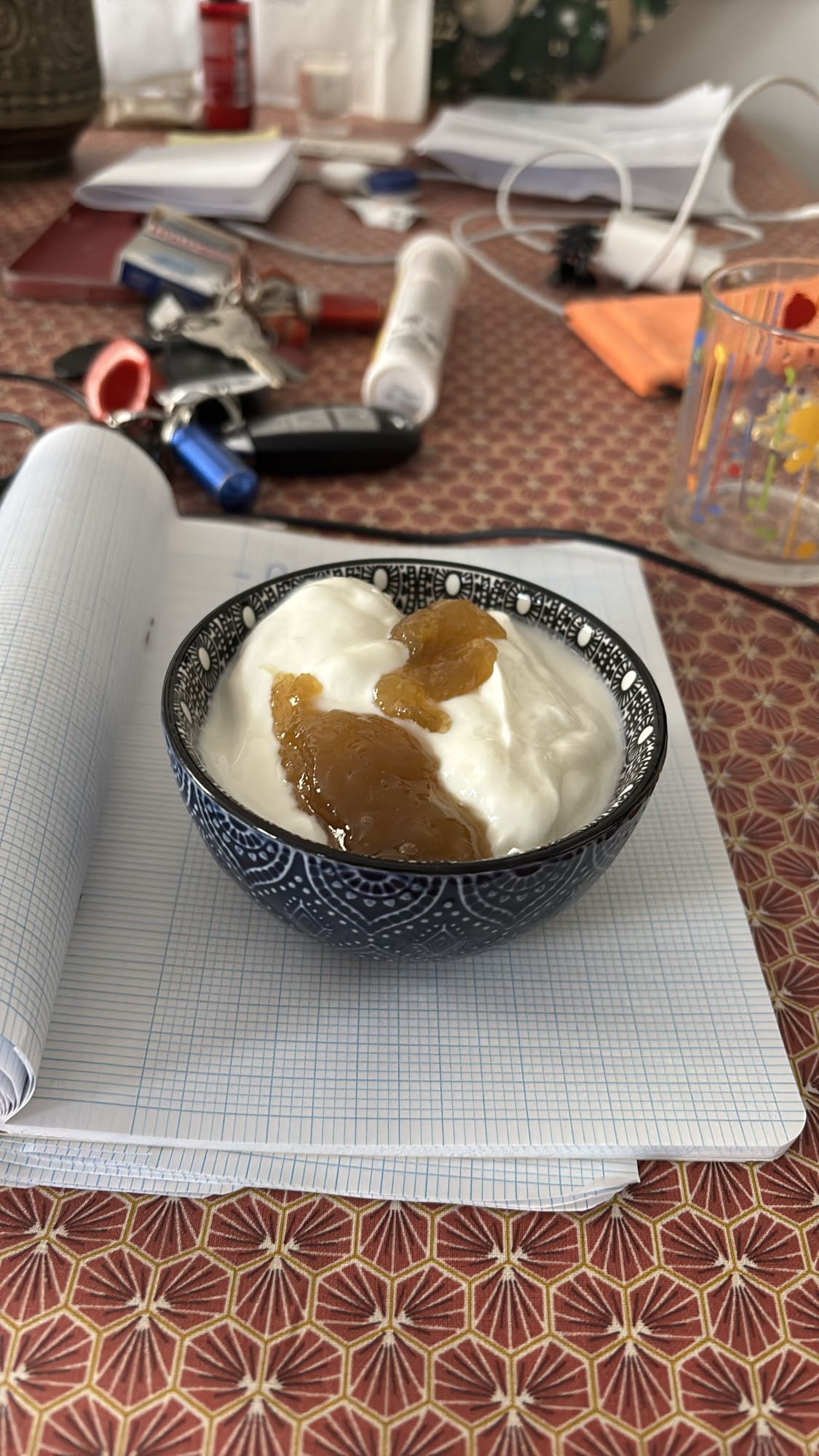 Fromage blanc et confiture