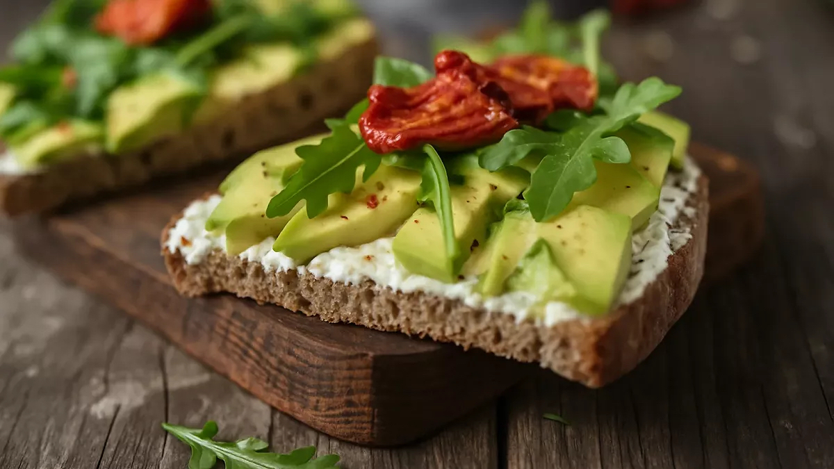 Tartine avocat roquette