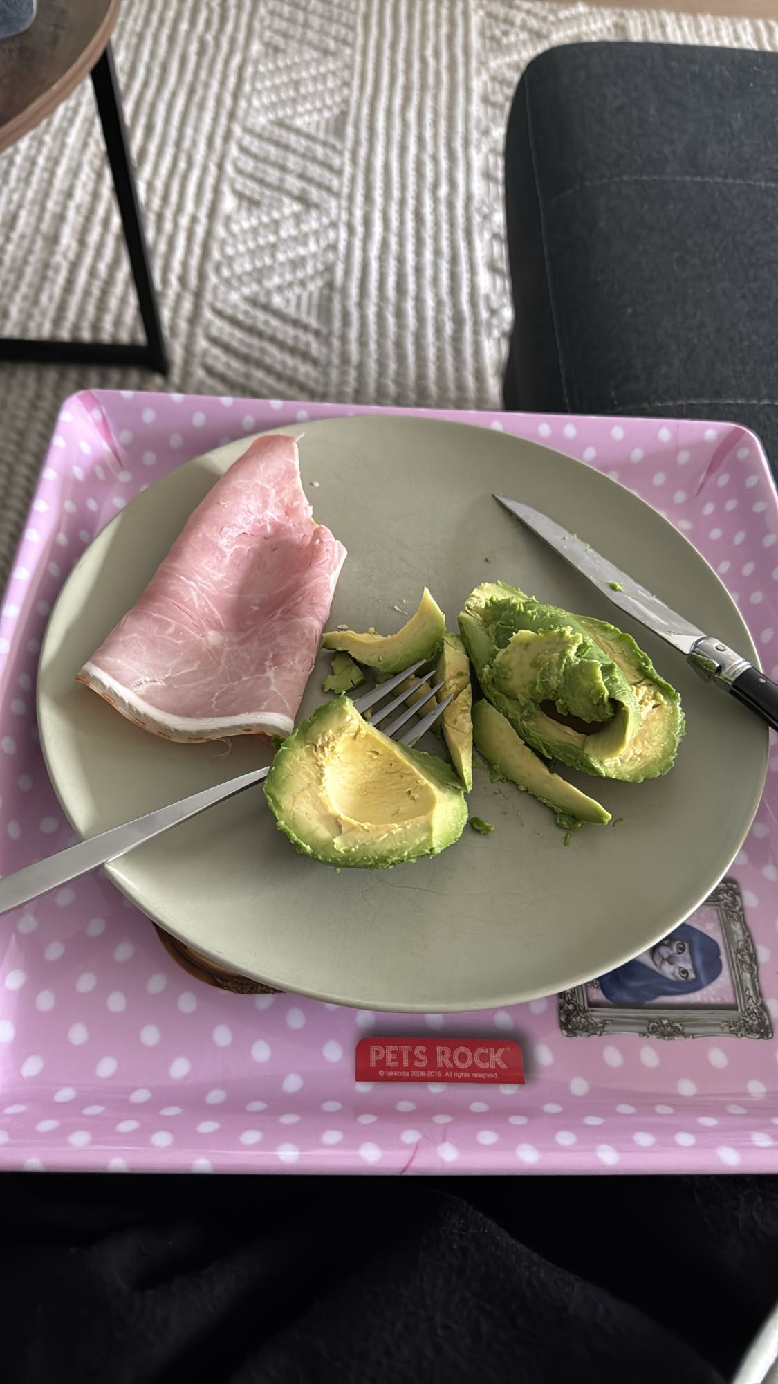 Jambon et avocat