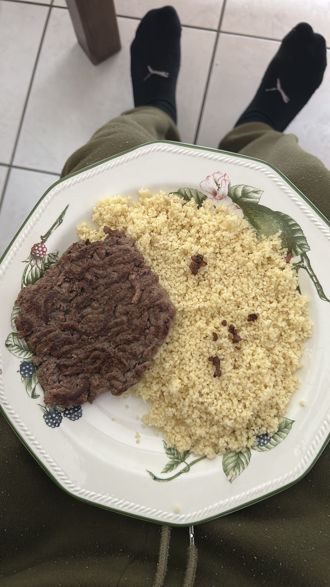 Steak et couscous