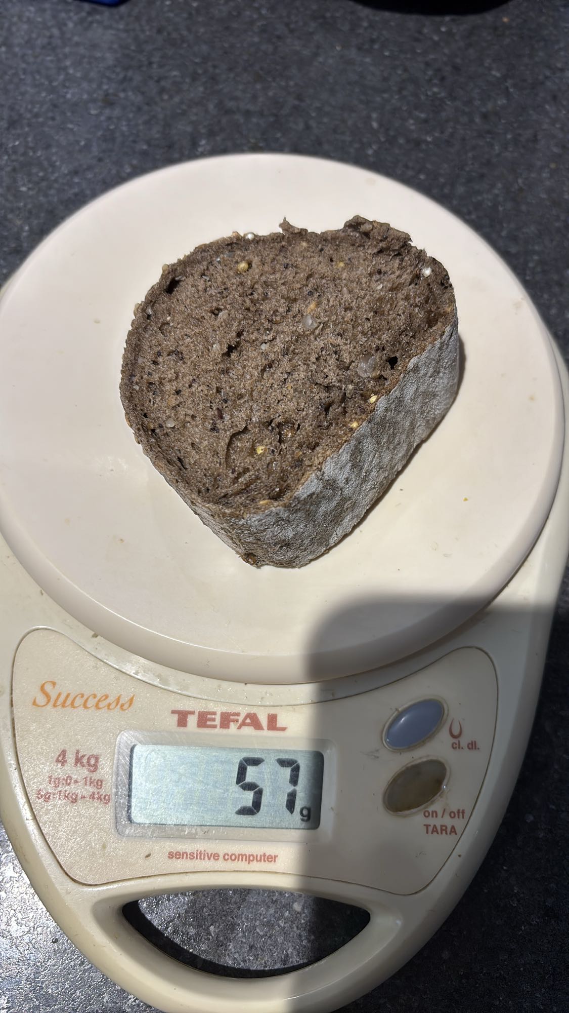 Tranche de pain complet