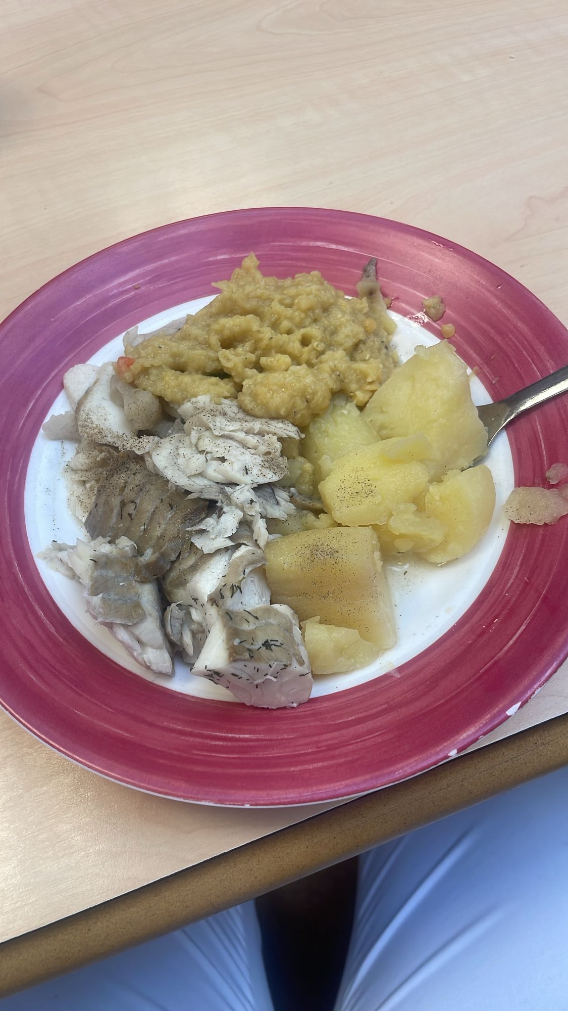 Poisson et légumes racines