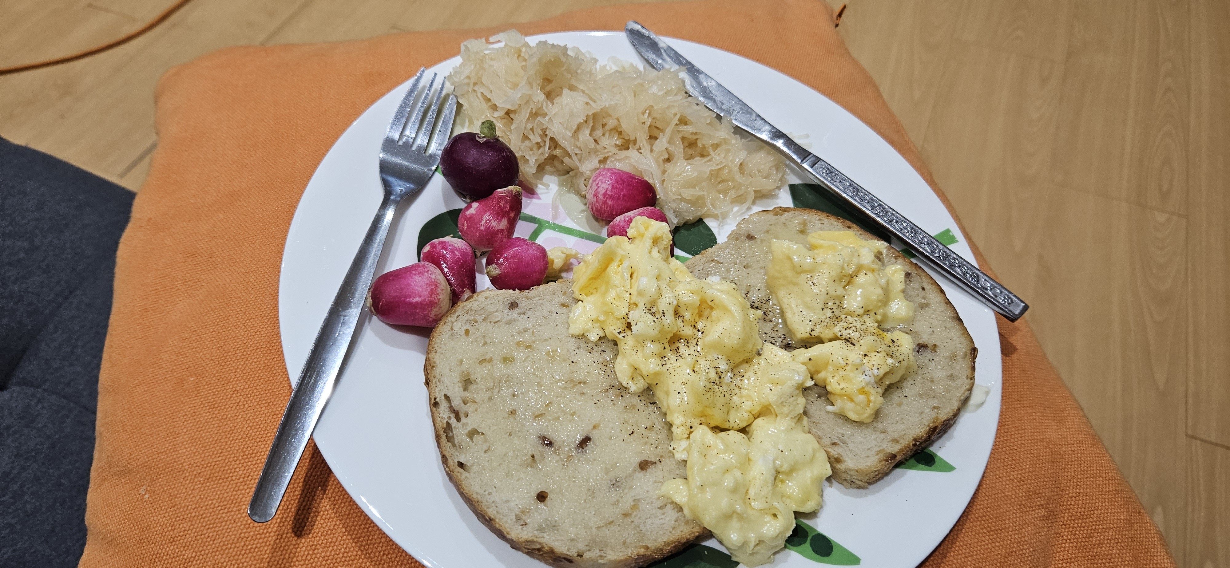 Scrambled Egg Toast Plate