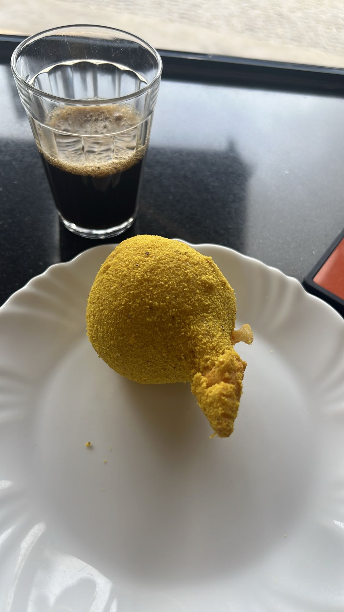 Café e coxinha