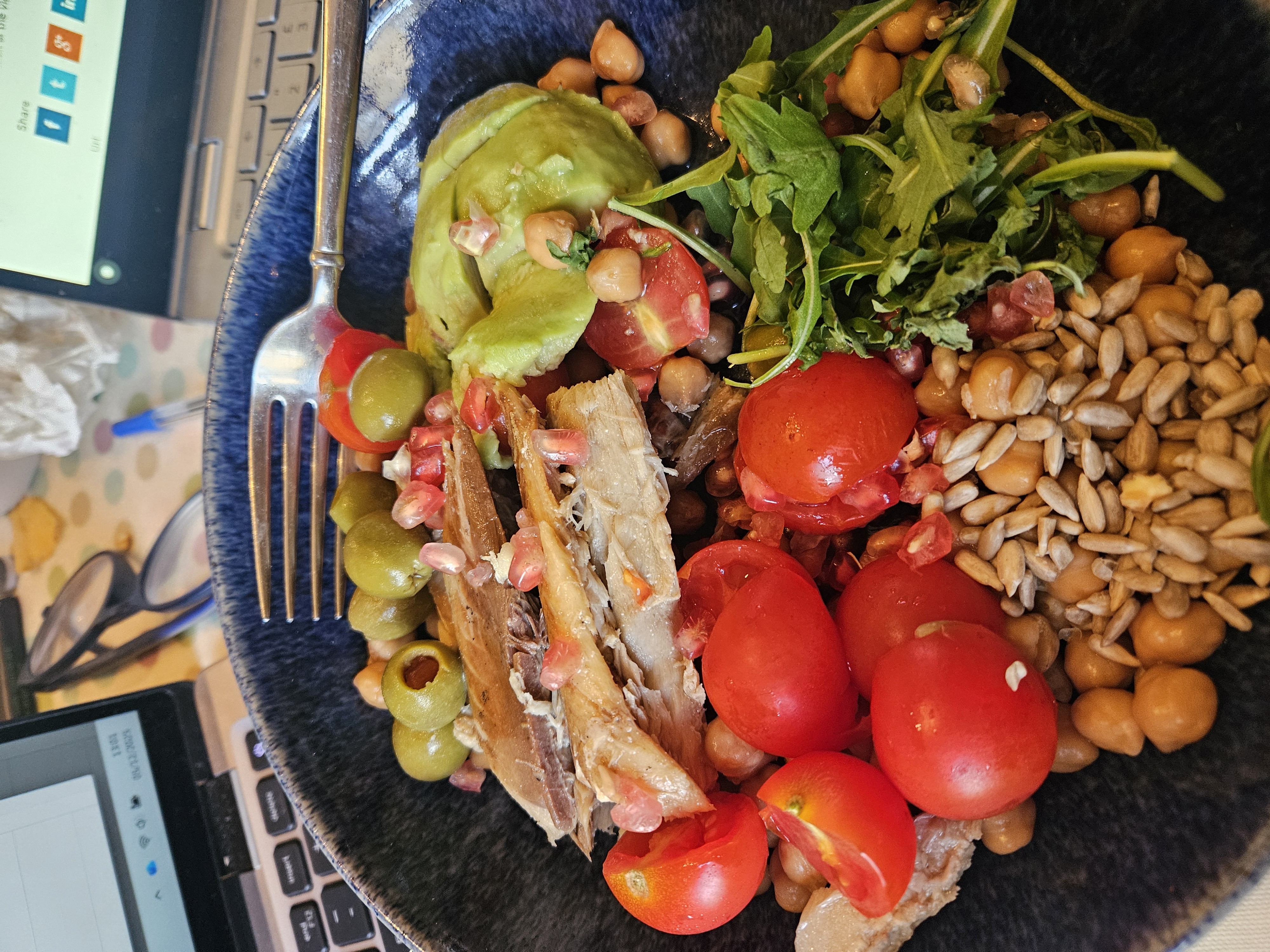 Mackerel Chickpea Salad Bowl
