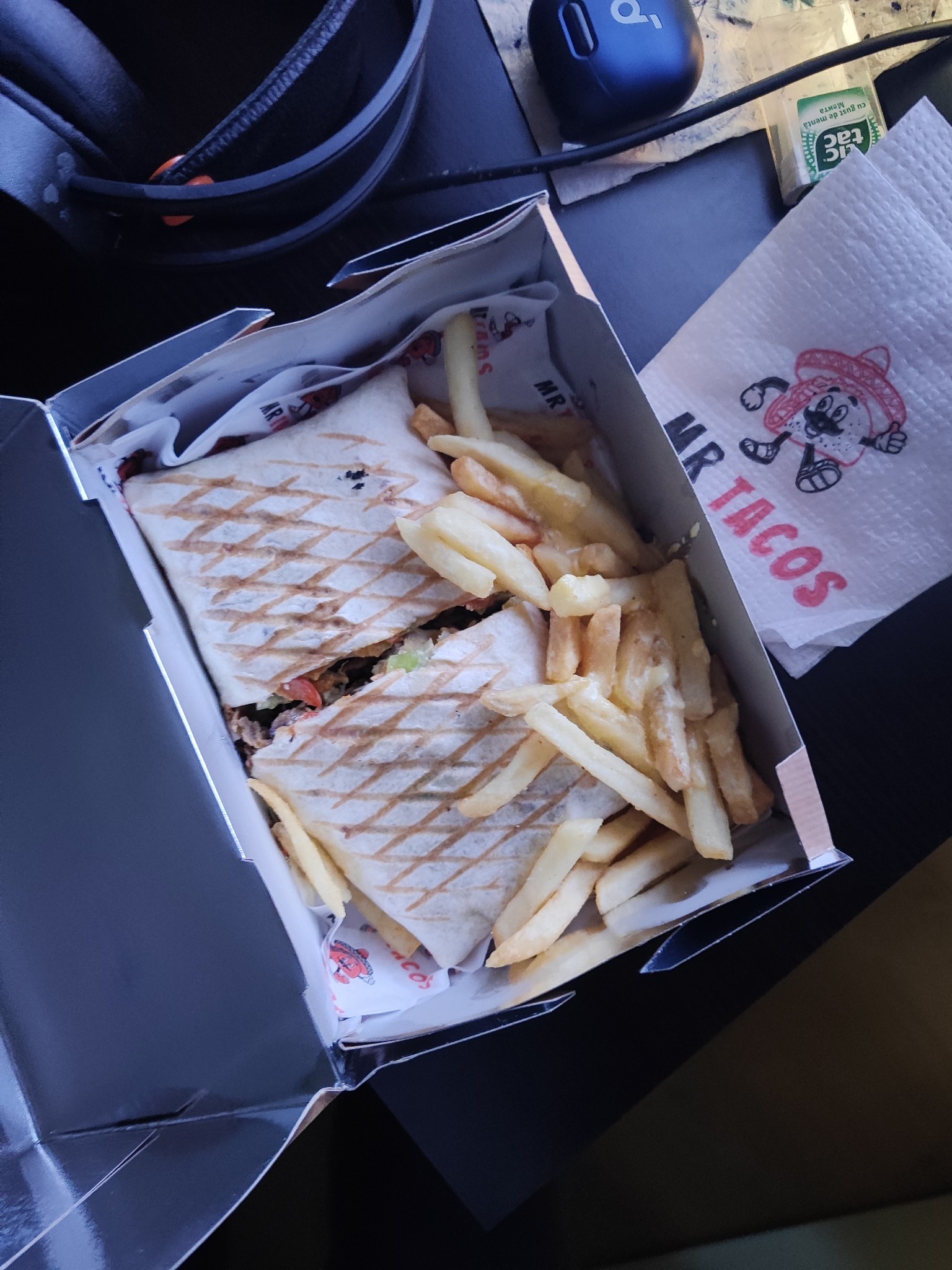 Grilled Wrap with Fries