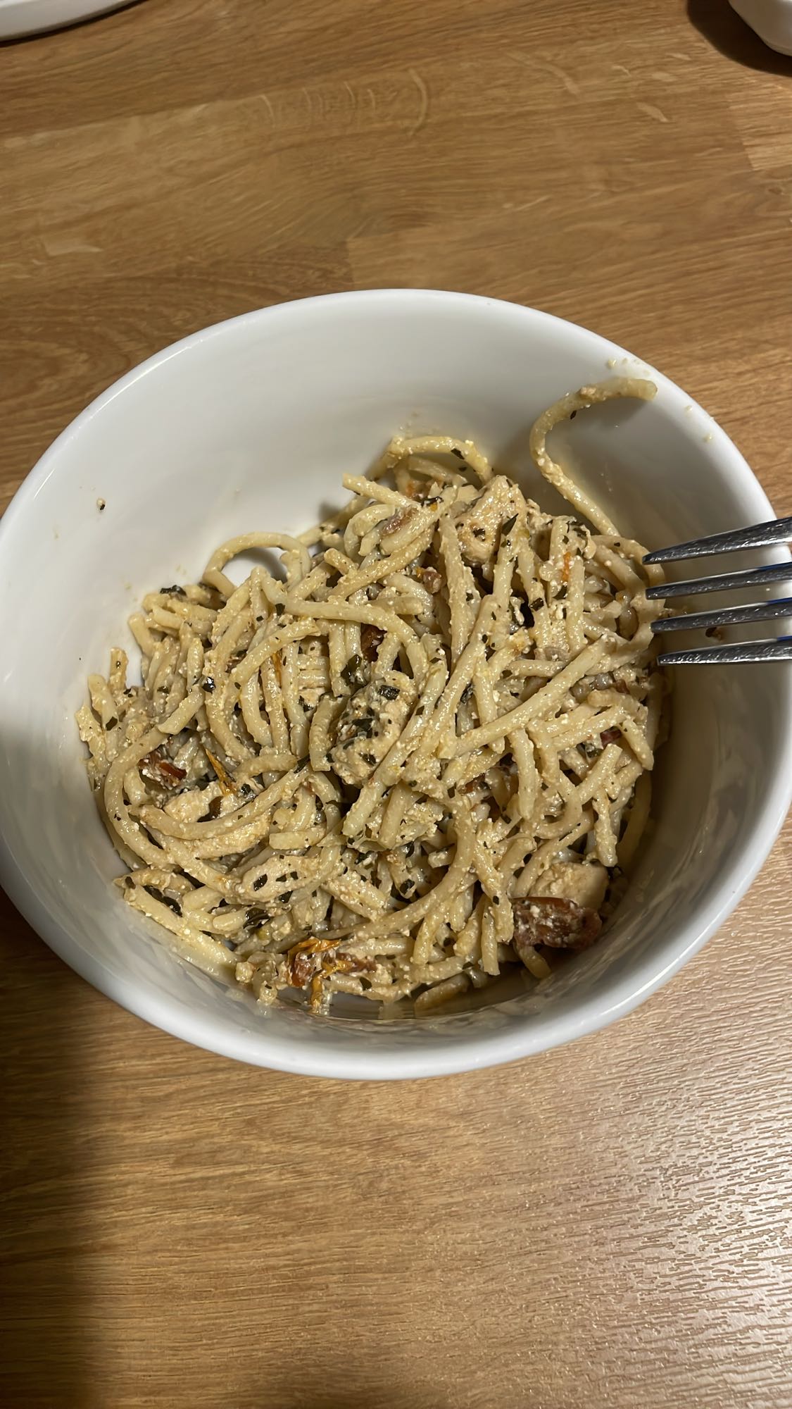 makaron z kurczakiem i serem