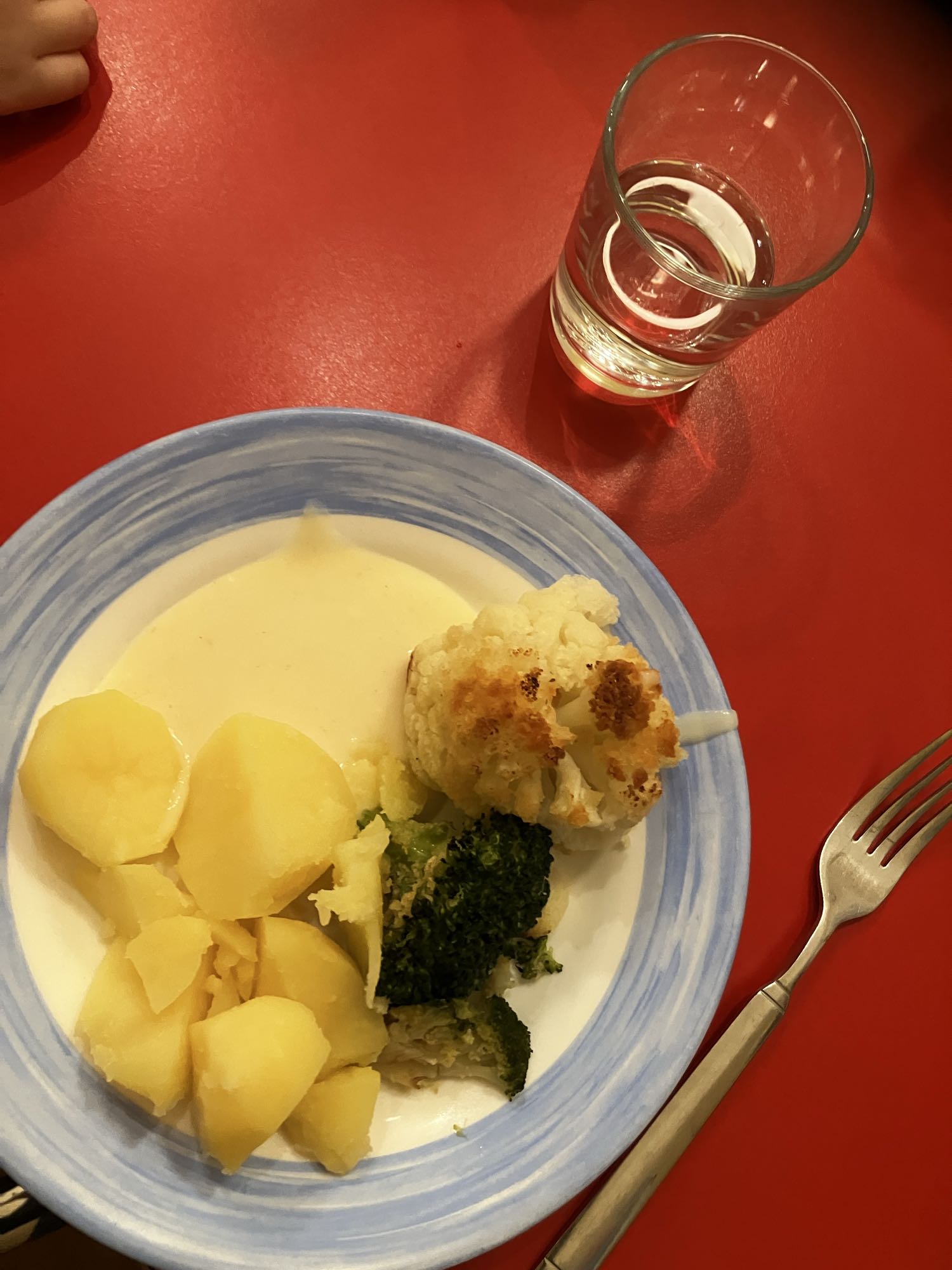 Legumes com molho branco