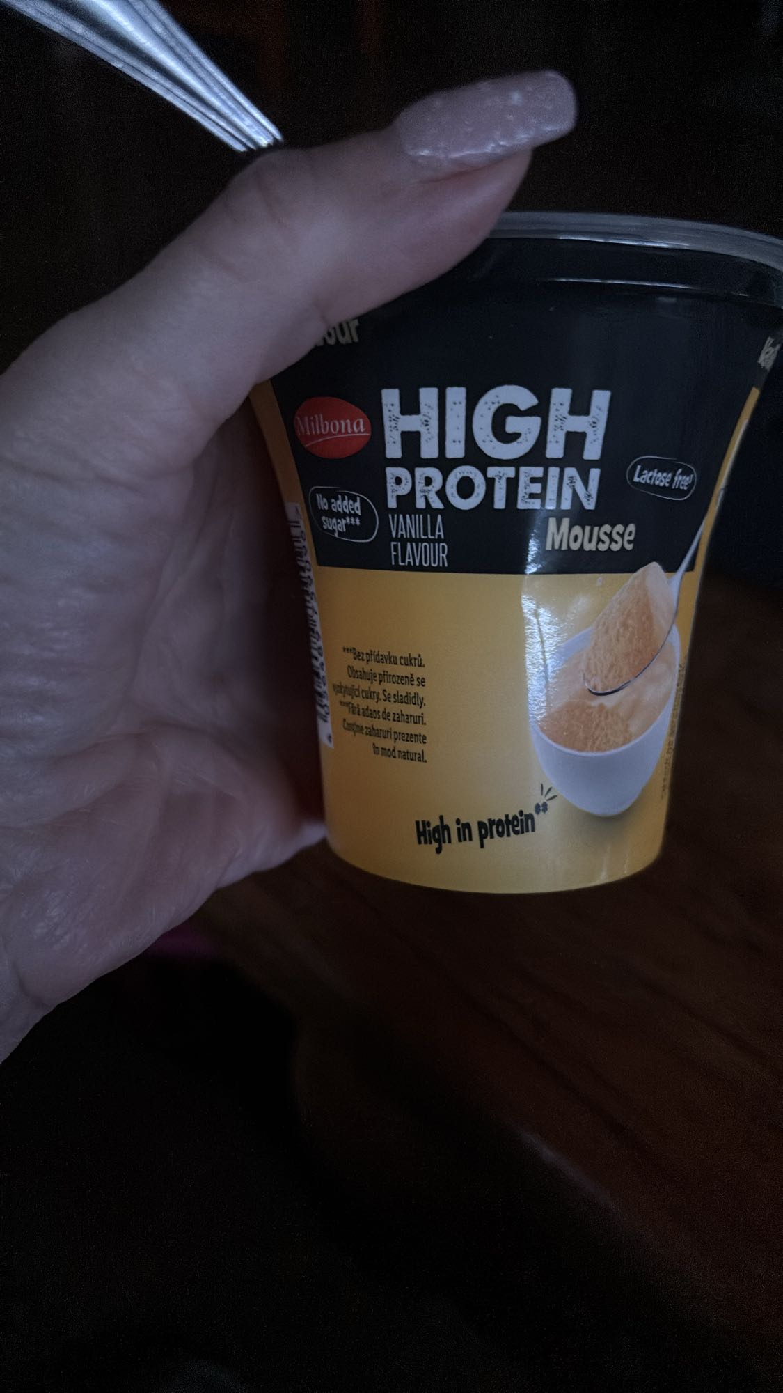 Vaníliás fehérje mousse