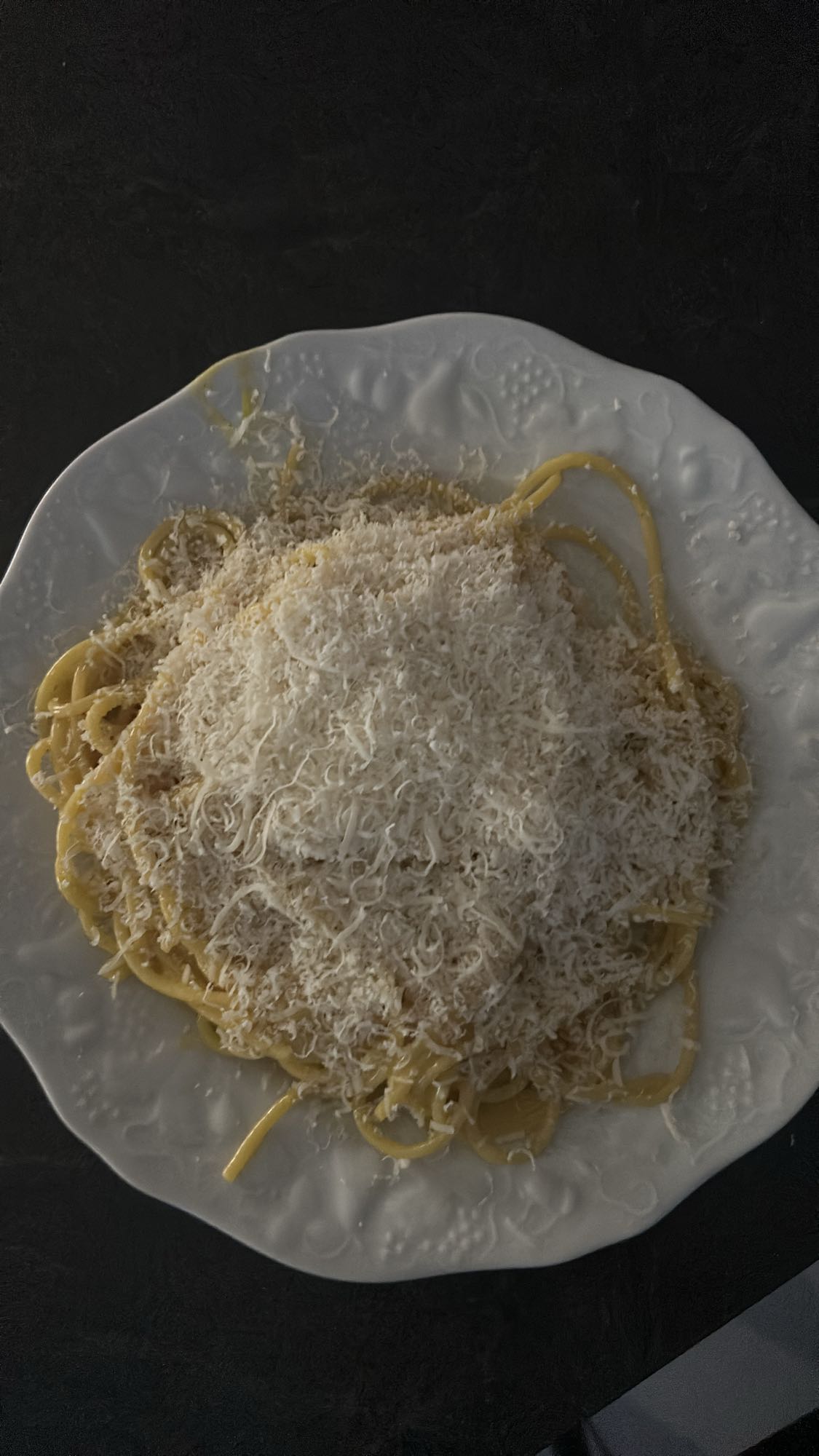 Pâtes au fromage râpé