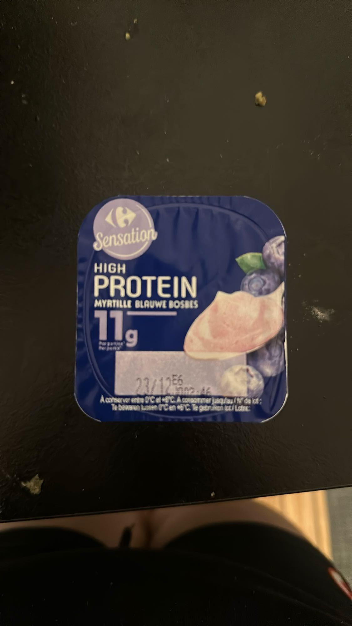 Yaourt protéiné myrtille