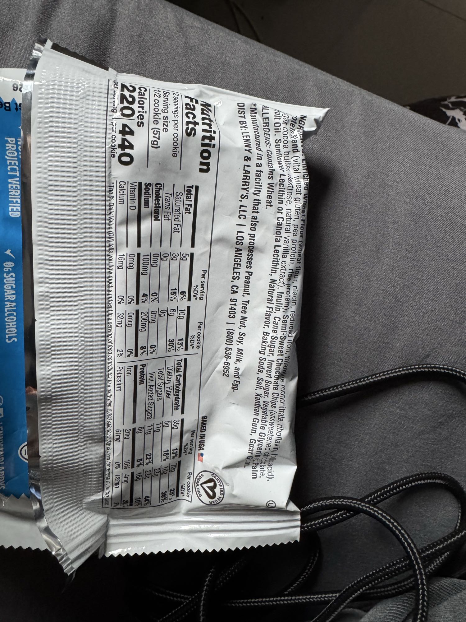 Galleta vegana proteína