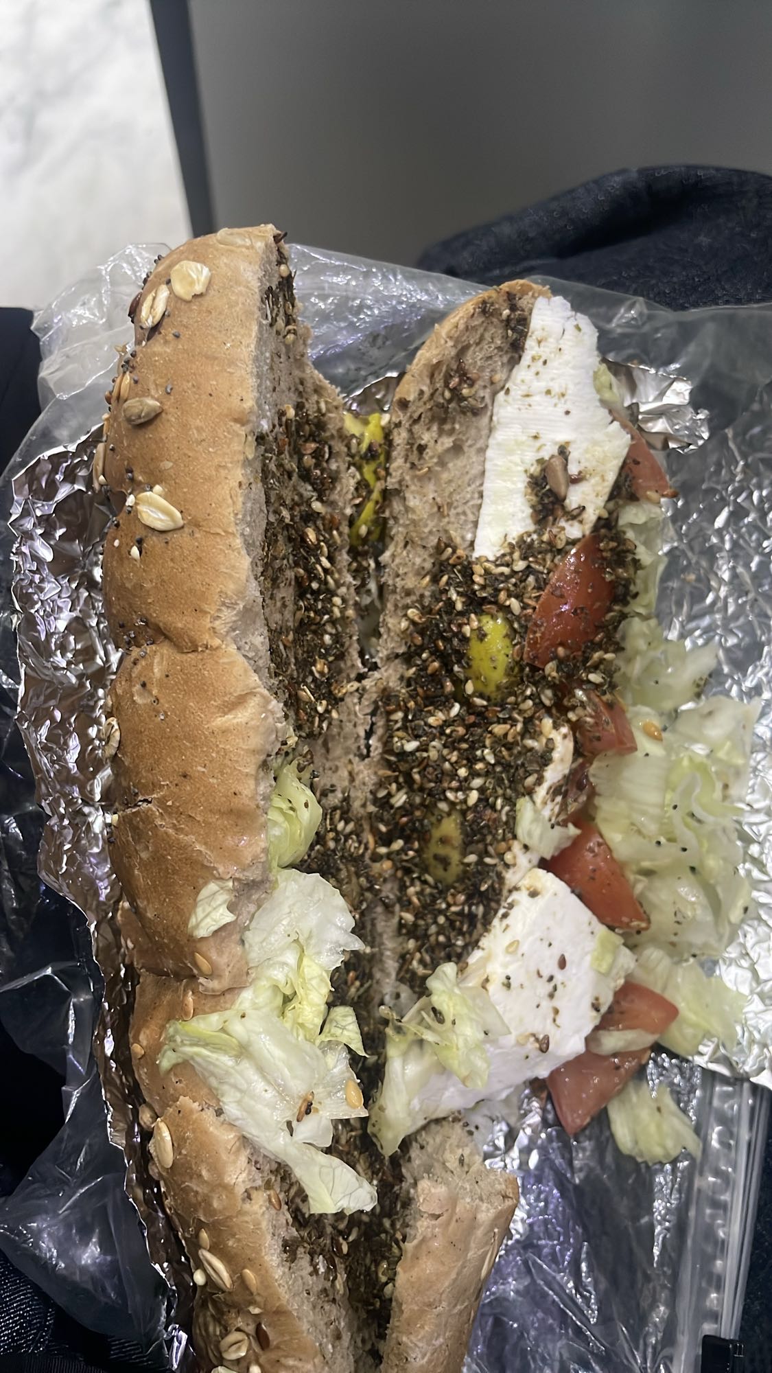 Za'atar Feta Veggie Sandwich