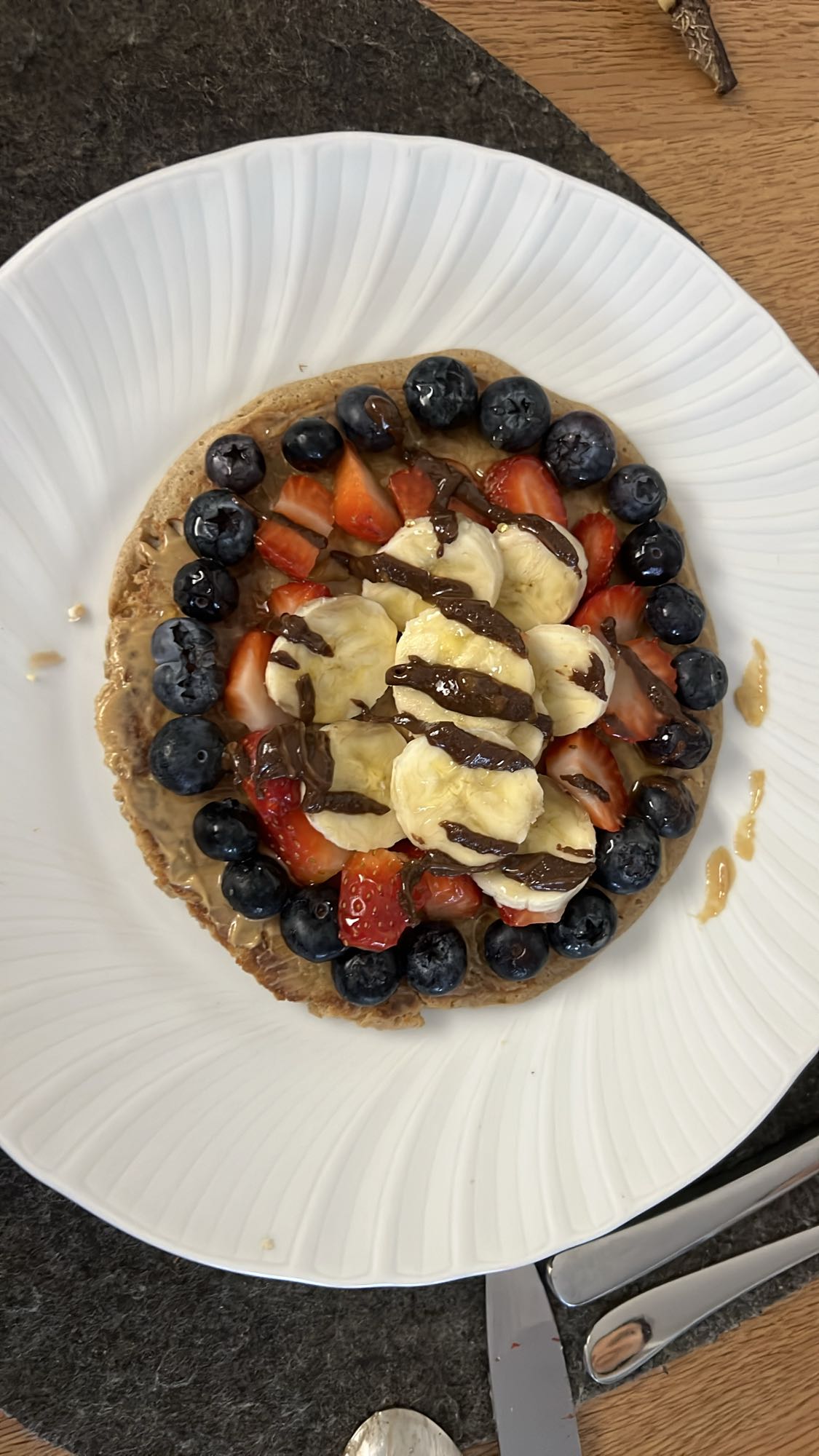 Meyveli Fıstık Ezmeli Tost