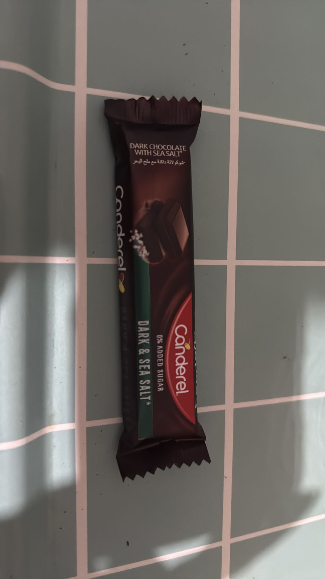 Dark chocolate sea salt bar