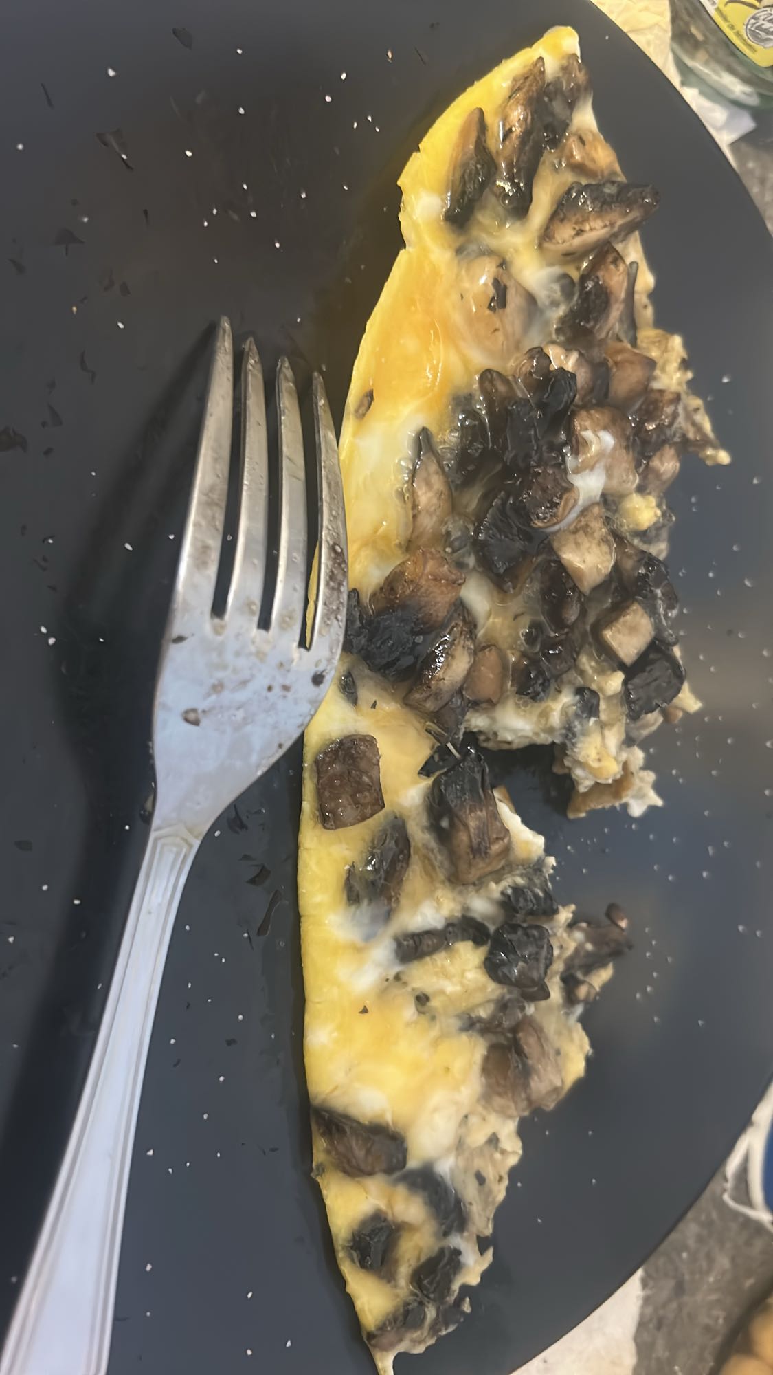 Omelette aux champignons