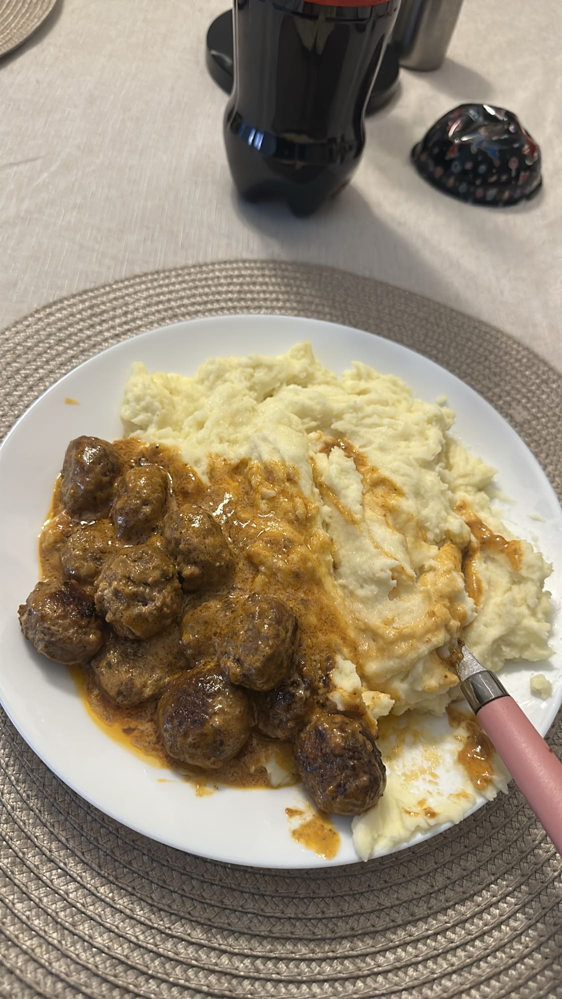 Boulettes et purée