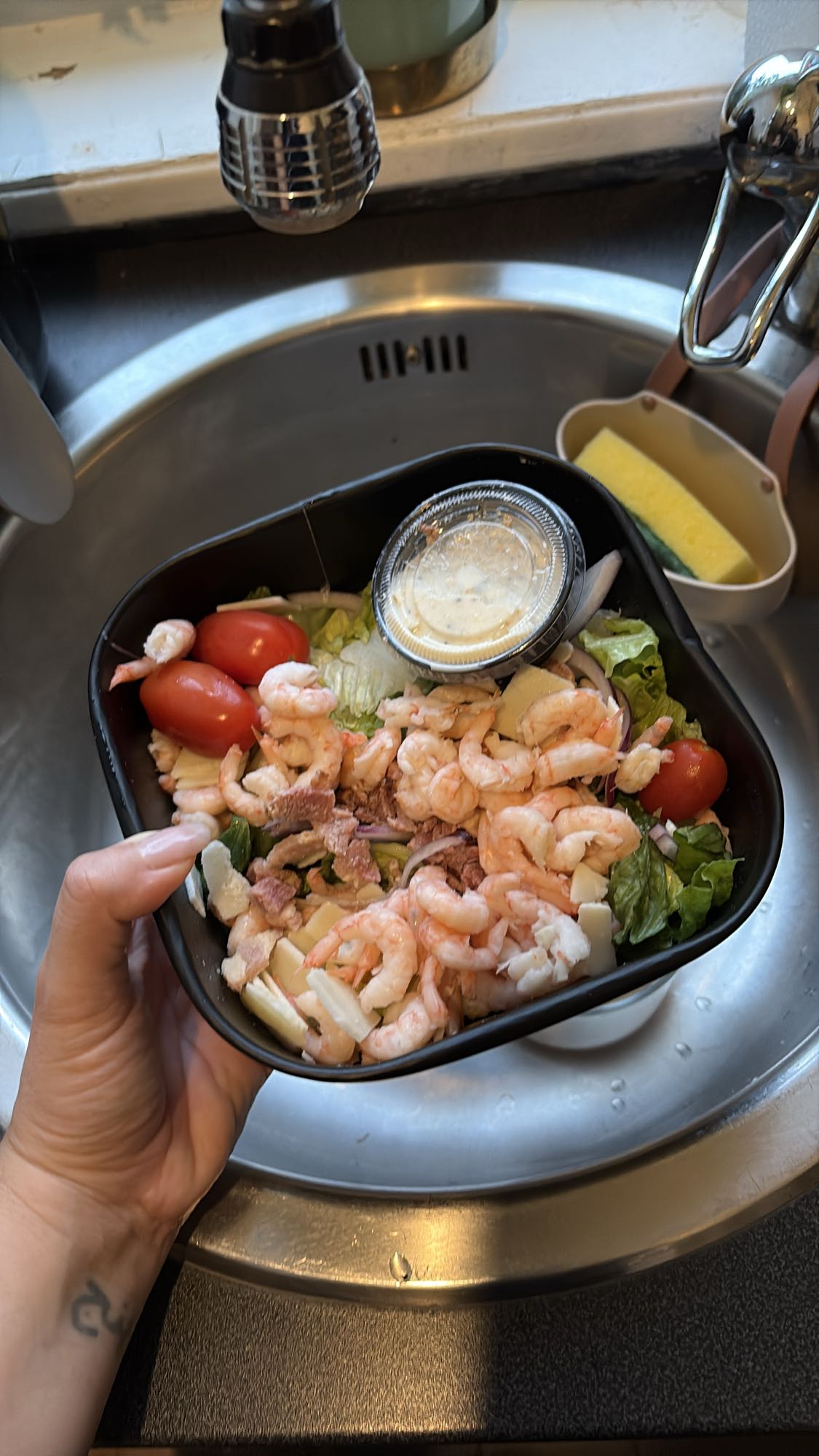 Räksallad med dressing