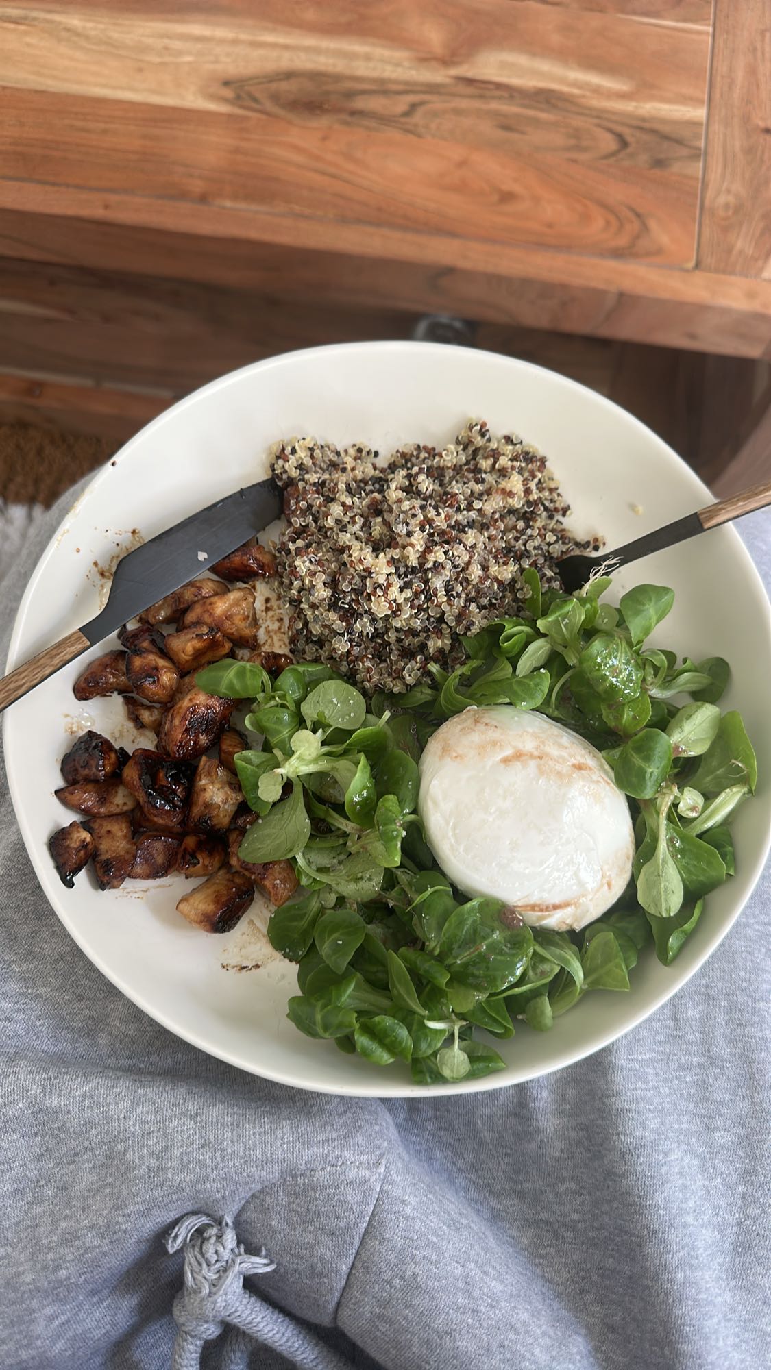 Bol poulet quinoa mozzarella