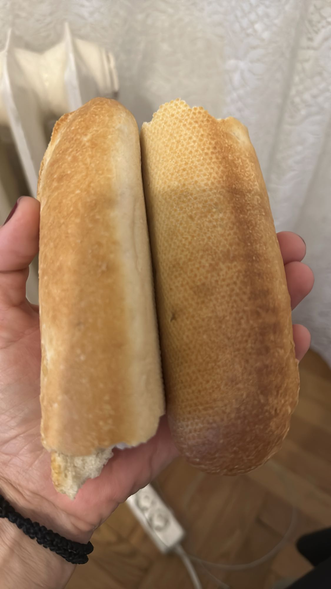 White bread rolls