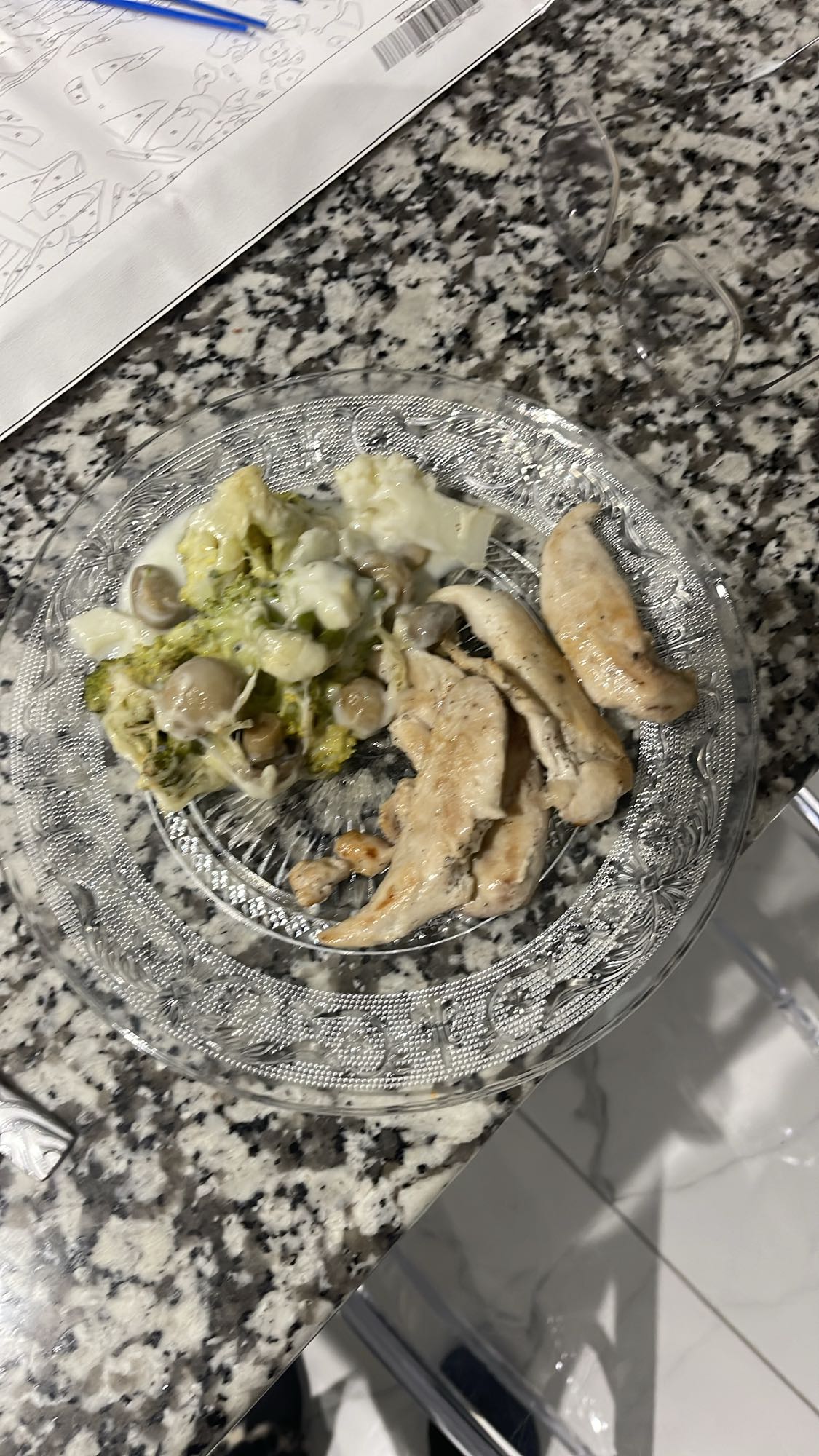 Poulet et légumes crémeux