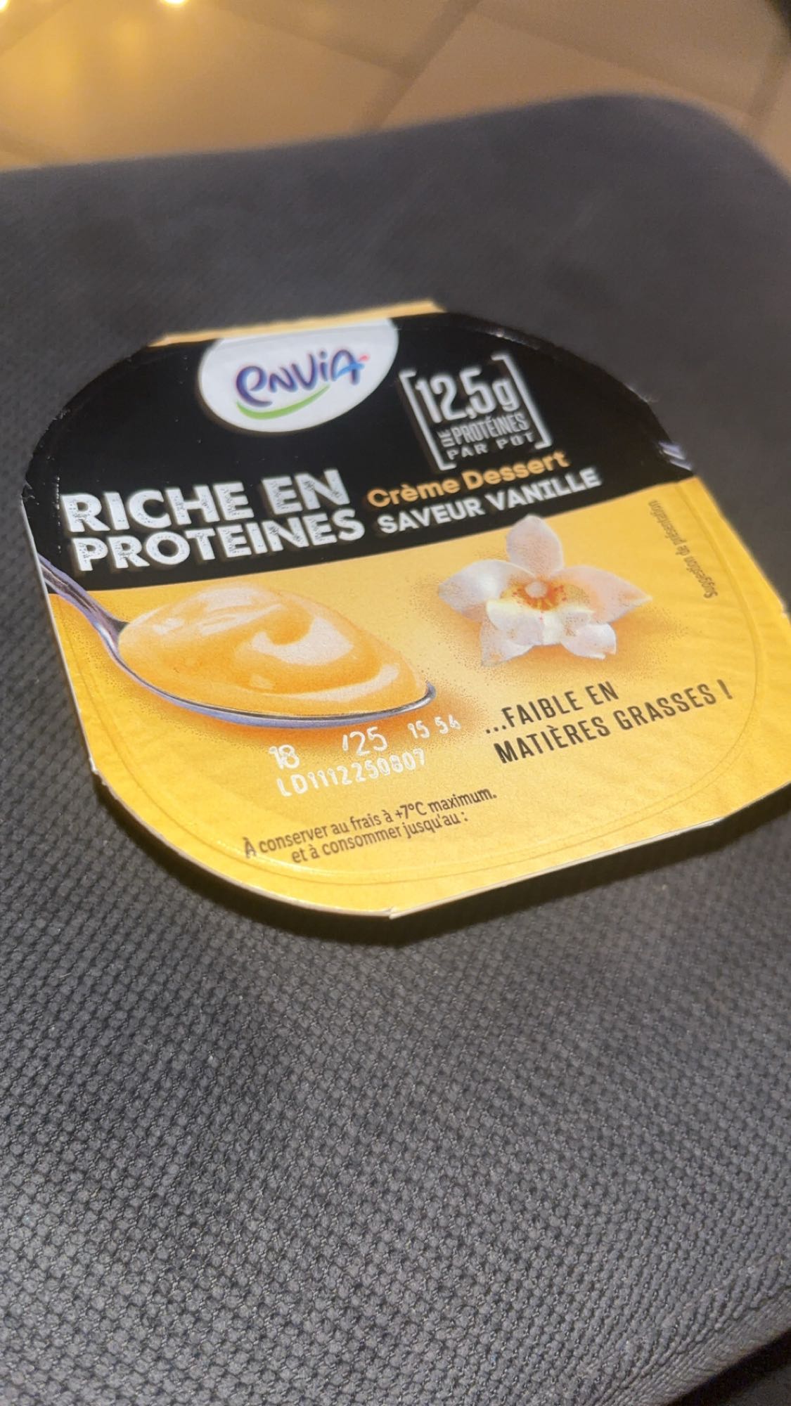 Crème vanille protéinée