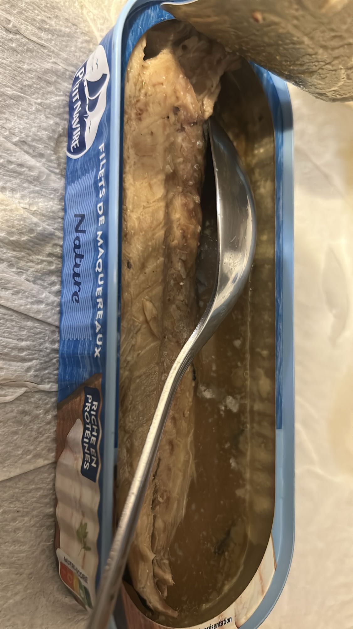 Filets de maquereau nature