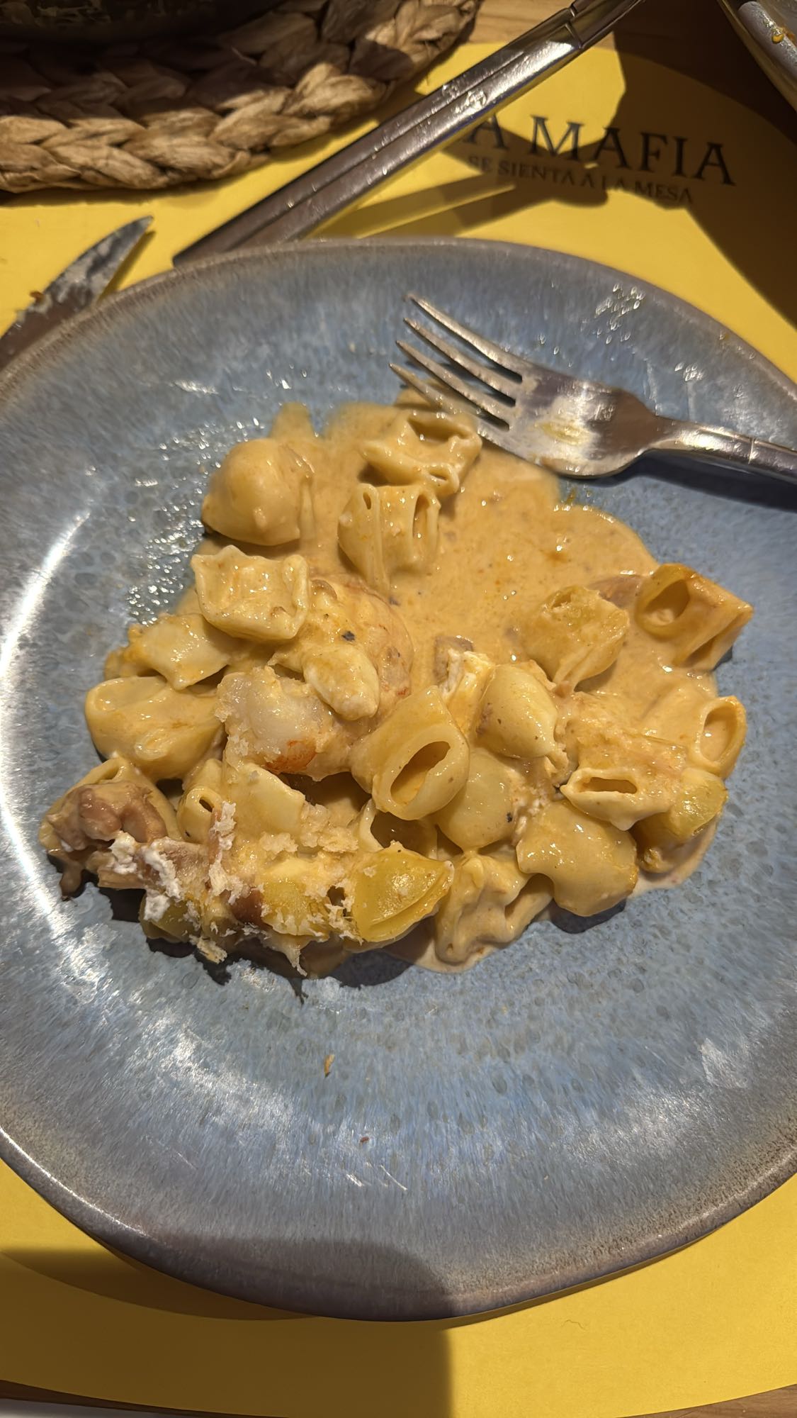 pasta cremosa al horno