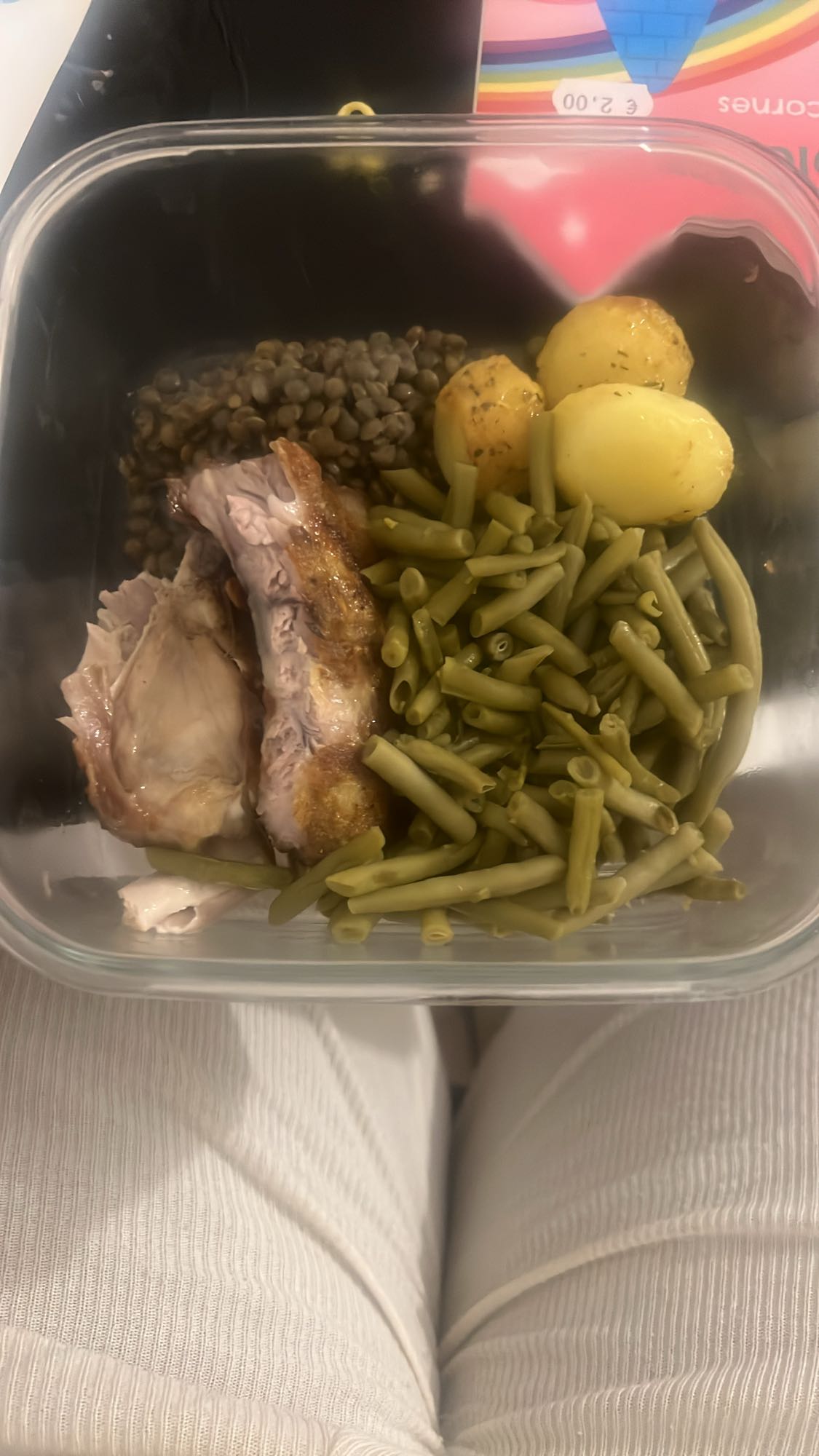 Poulet légumes verts