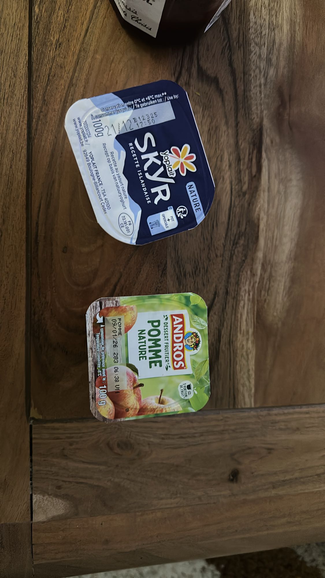 Skyr et compote pomme