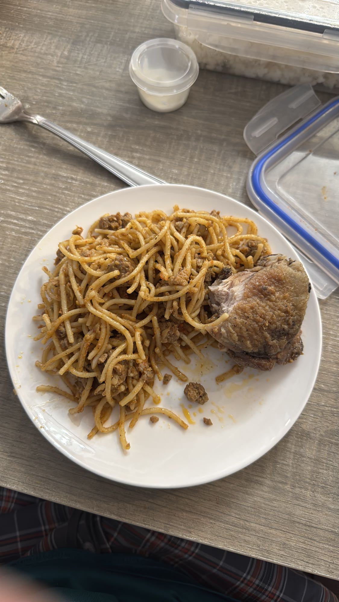 спагетти с мясом