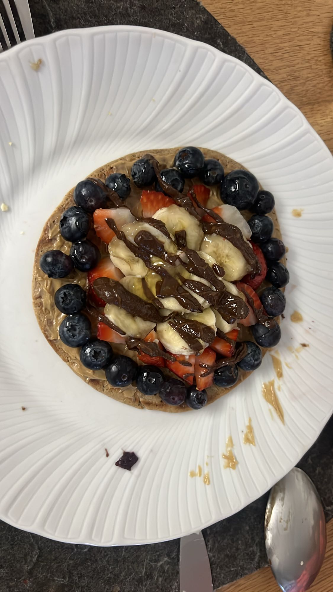 Frugt chokolade vaffel