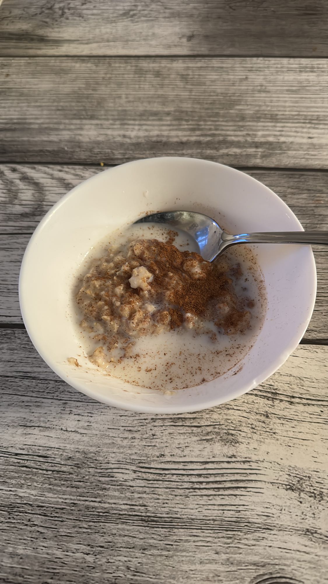 Havregrynsgröt med mjölk