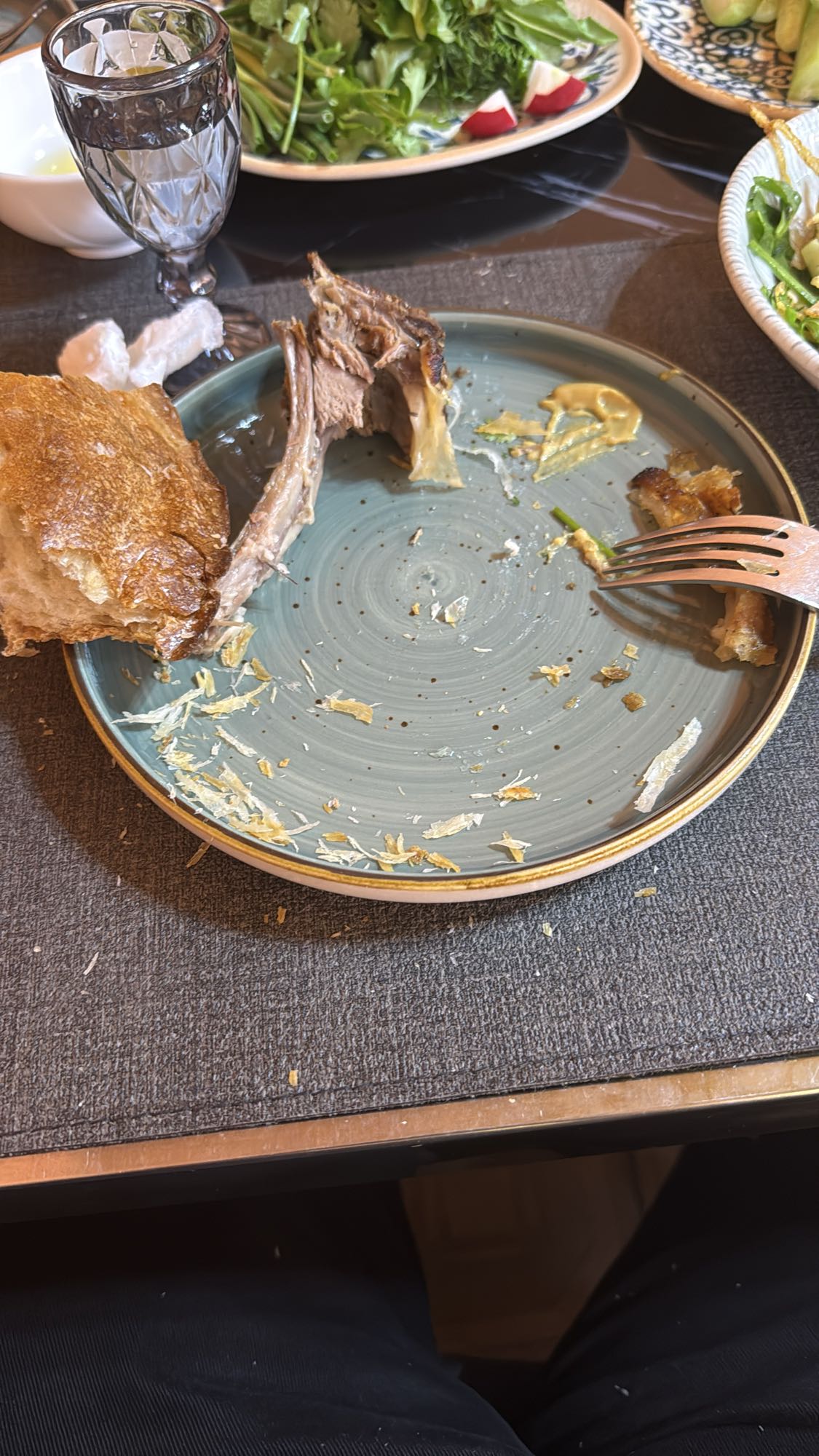 баранина с хлебом