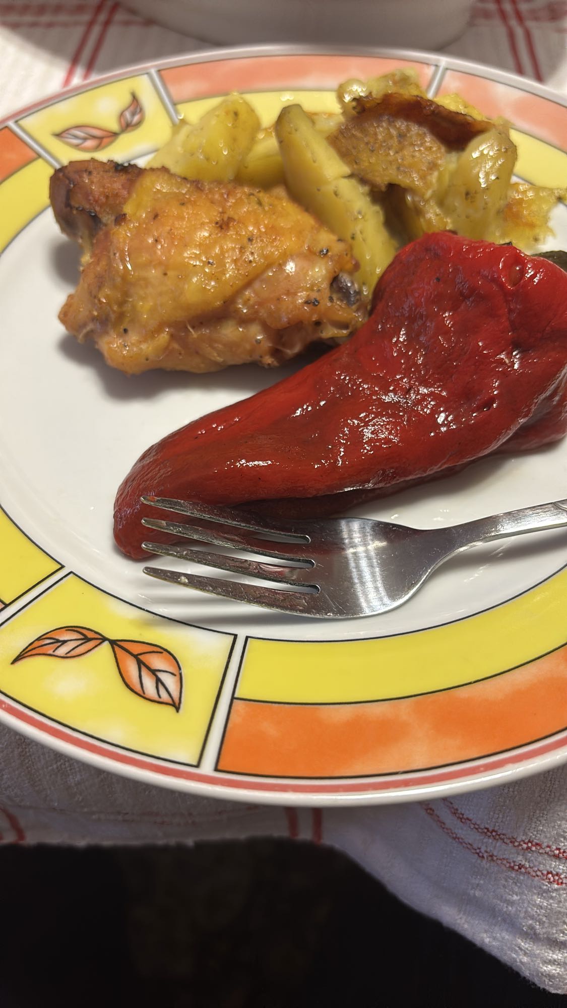 Sült csirke paprikával