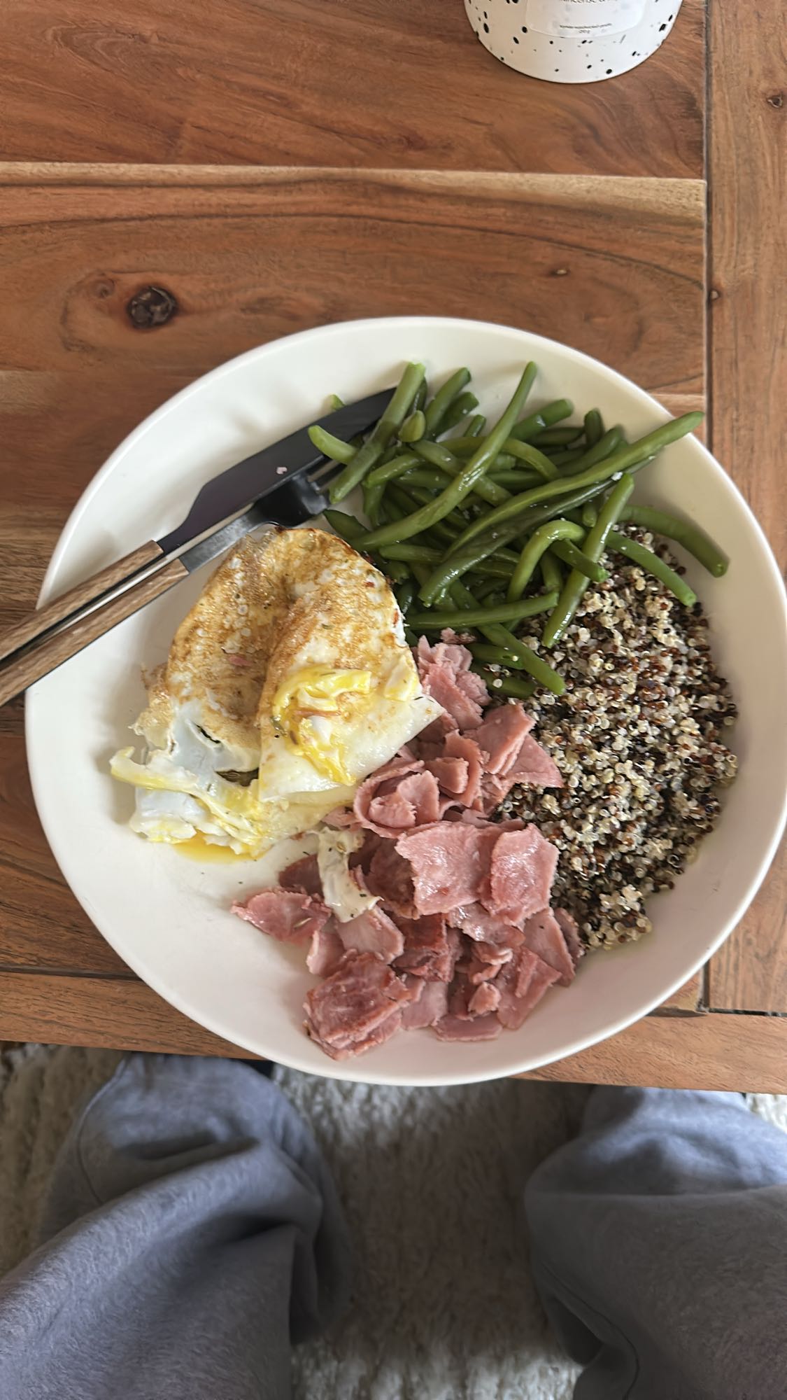 Bol jambon œuf quinoa